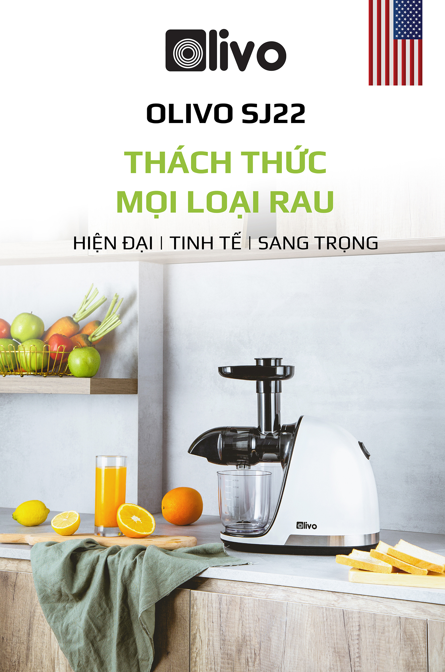 Máy Ép Chậm Trục Ngang OLIVO SJ22