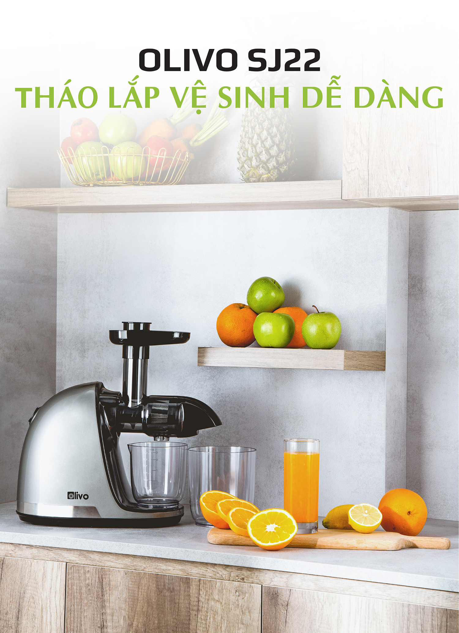 Máy Ép Chậm Trục Ngang OLIVO SJ22