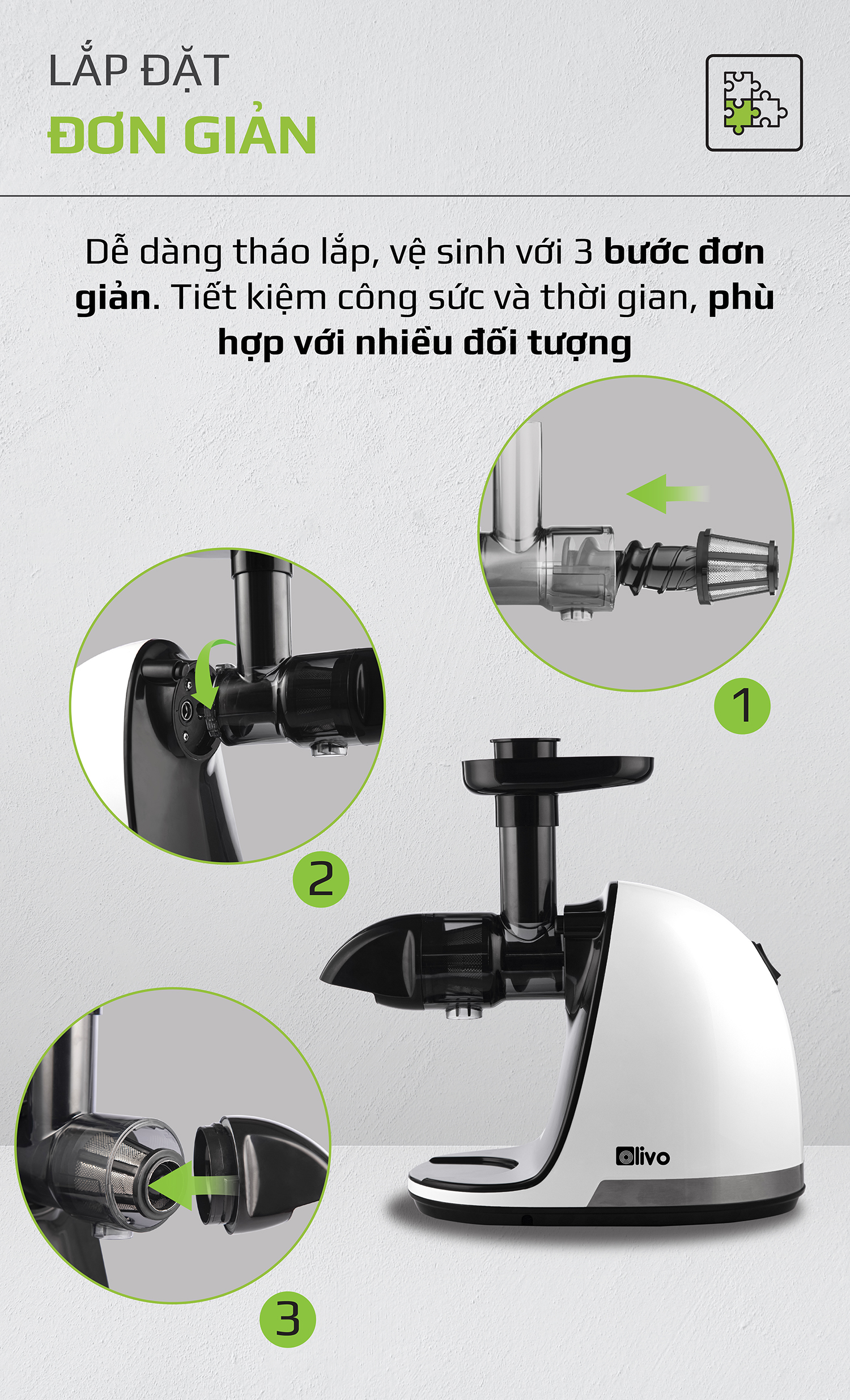 Máy Ép Chậm Trục Ngang OLIVO SJ22