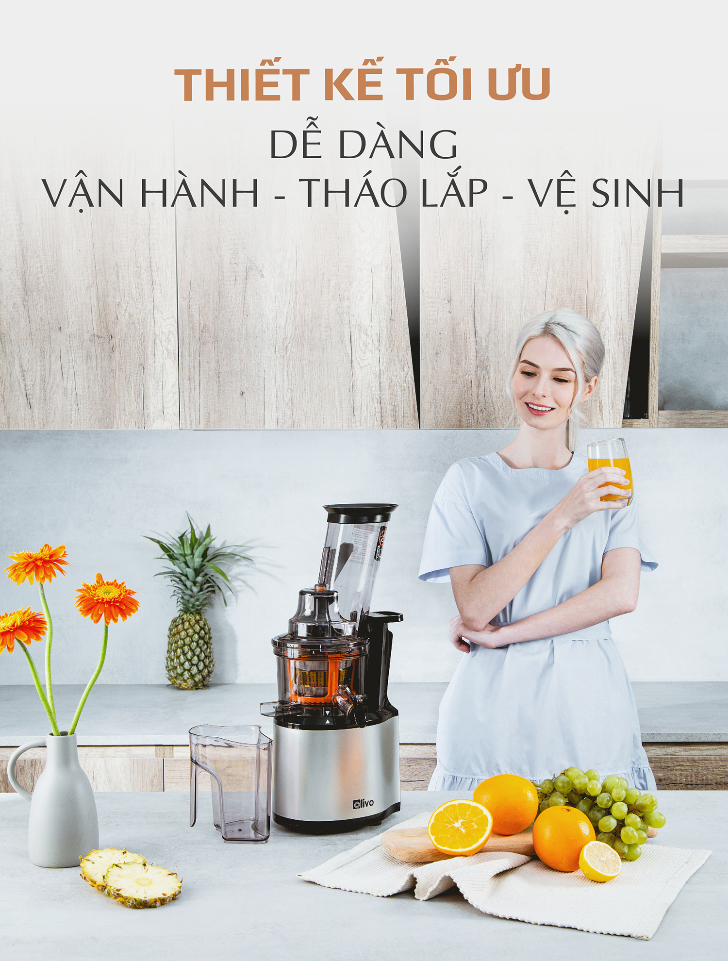 Máy Ép Chậm OLIVO SJ200