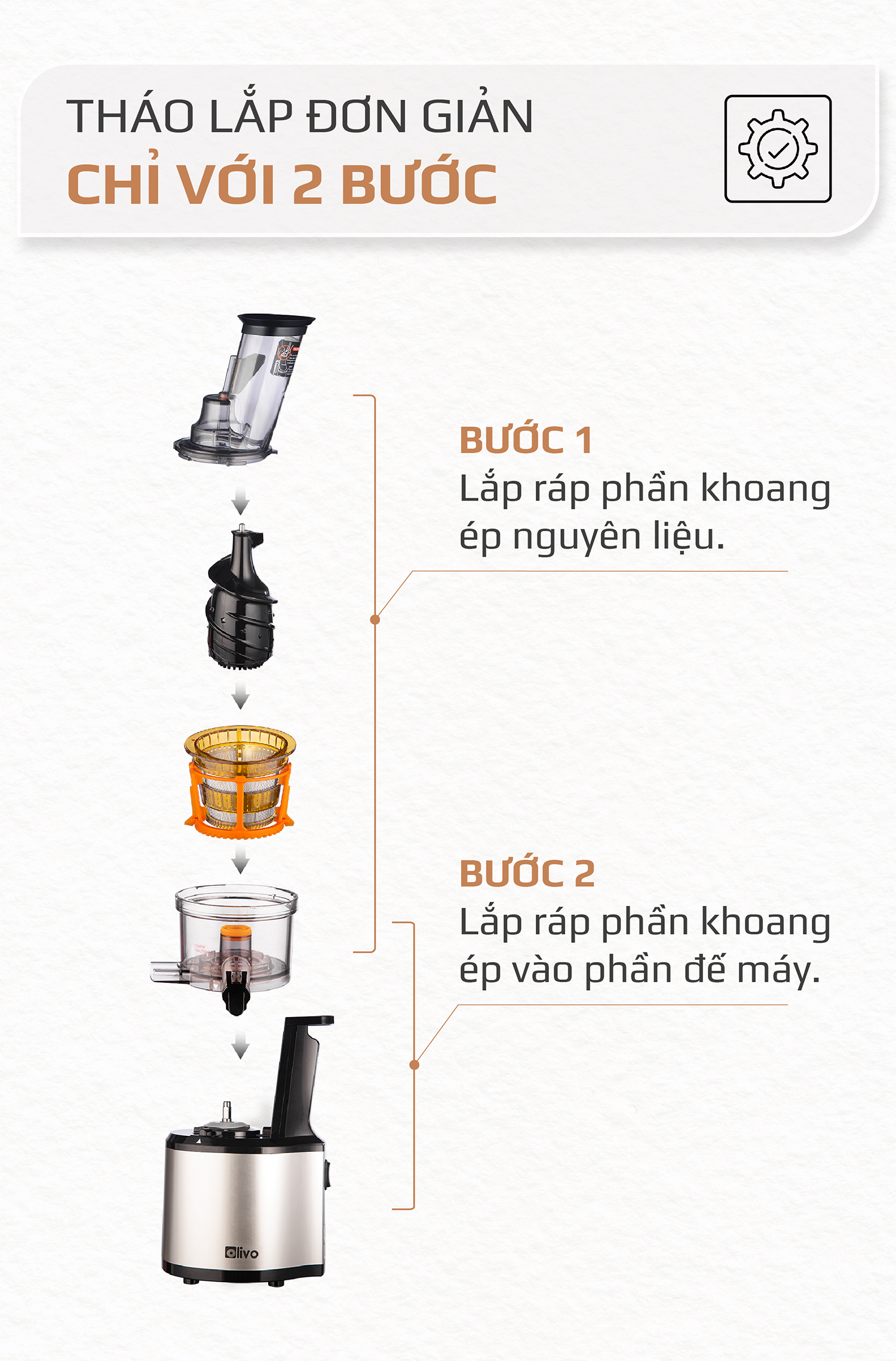 Máy Ép Chậm OLIVO SJ200