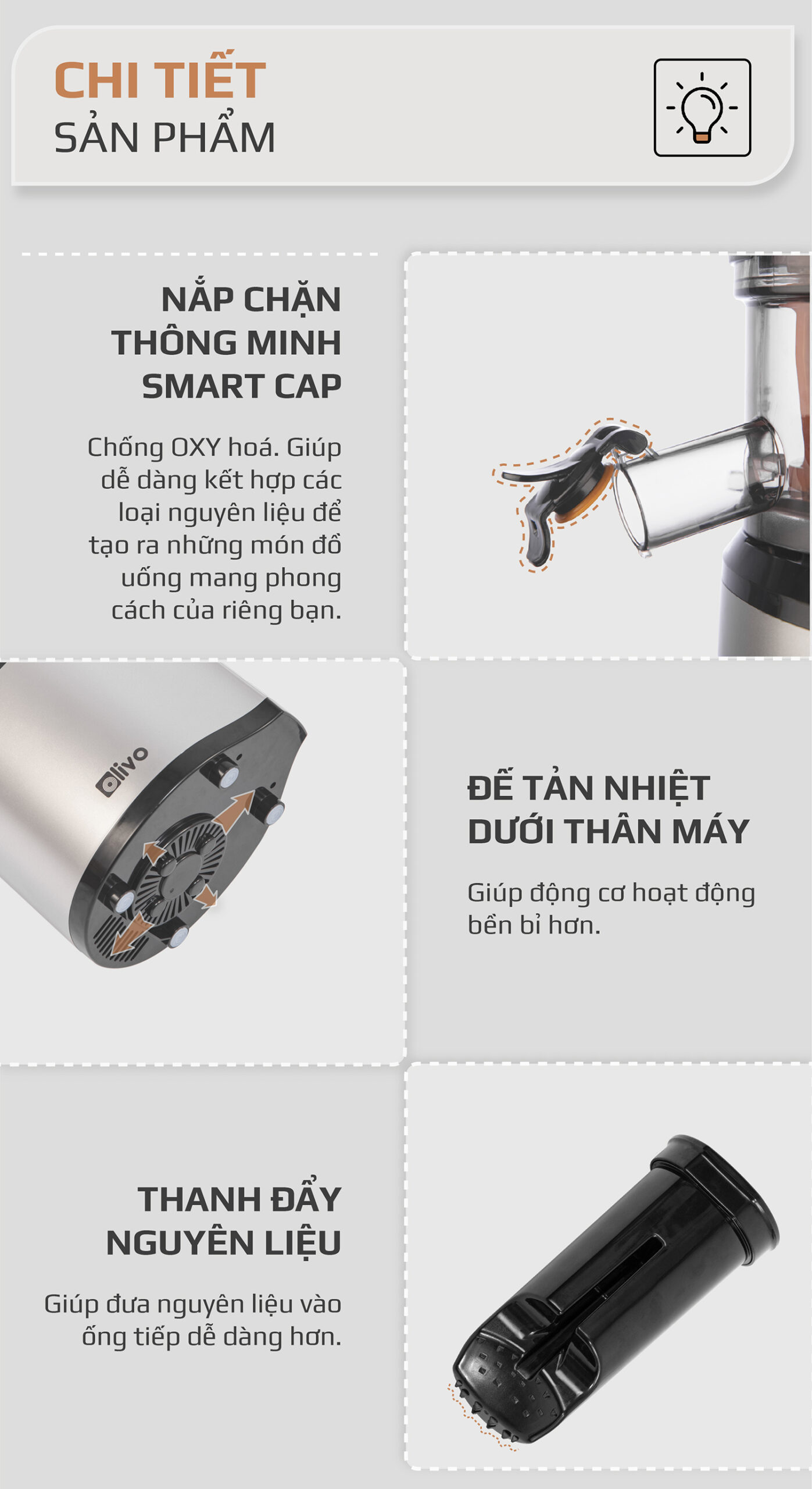 Máy Ép Chậm OLIVO SJ200