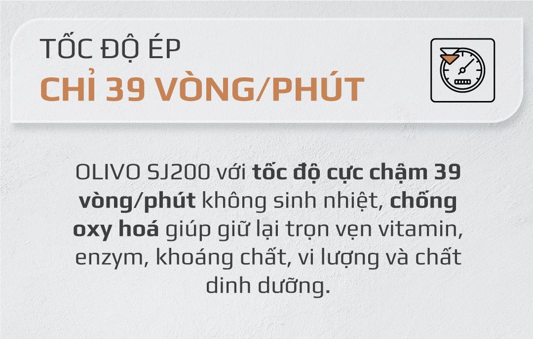 Máy Ép Chậm OLIVO SJ200