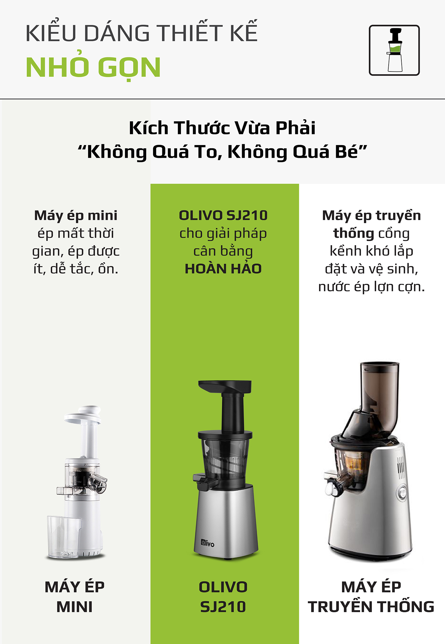 Máy Ép Chậm OLIVO SJ210