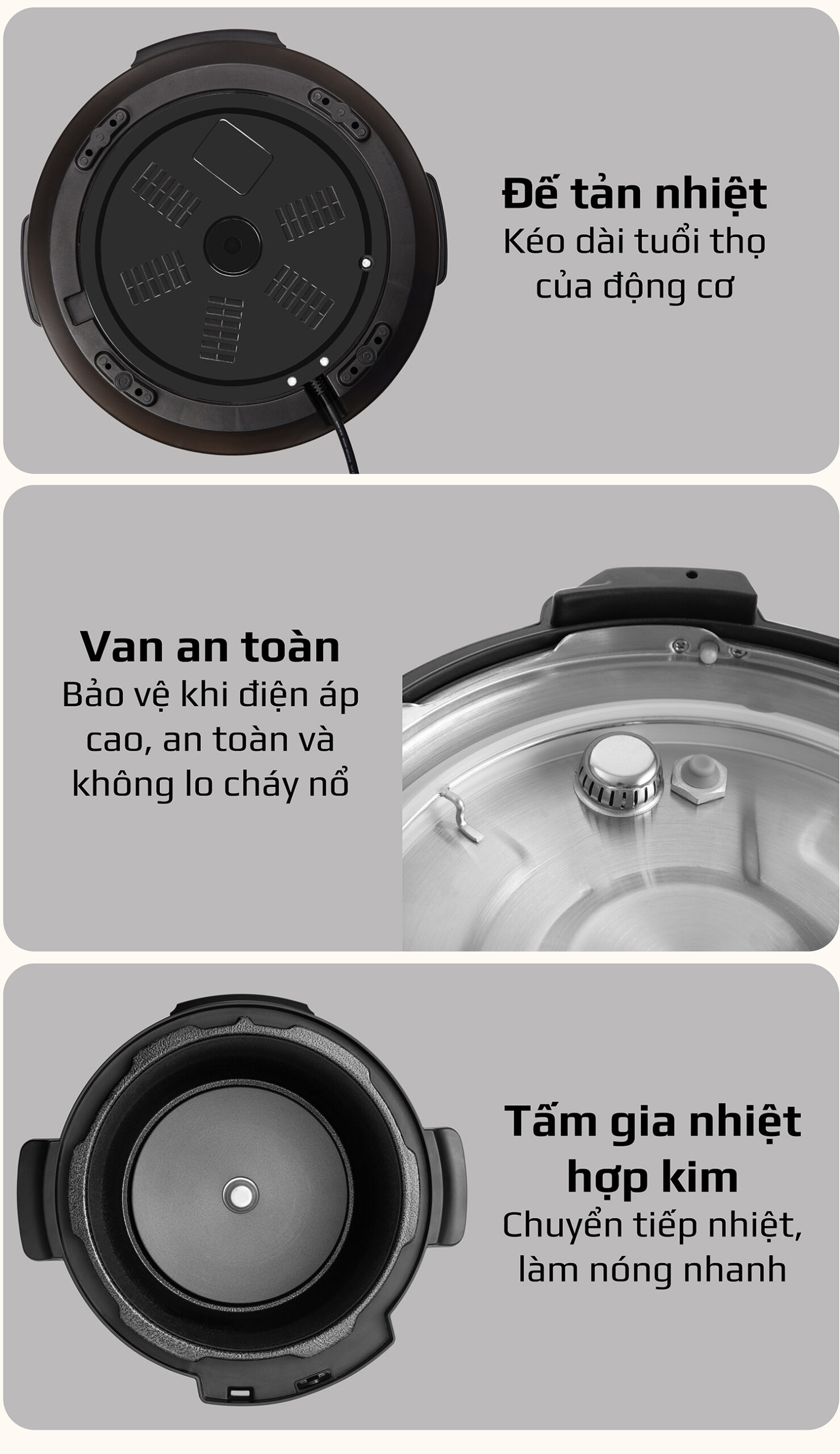 Nồi Áp Suất Điện Đa Năng OLIVO PC60