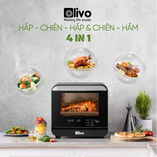 Nồi chiên hơi nước OLIVO SF18