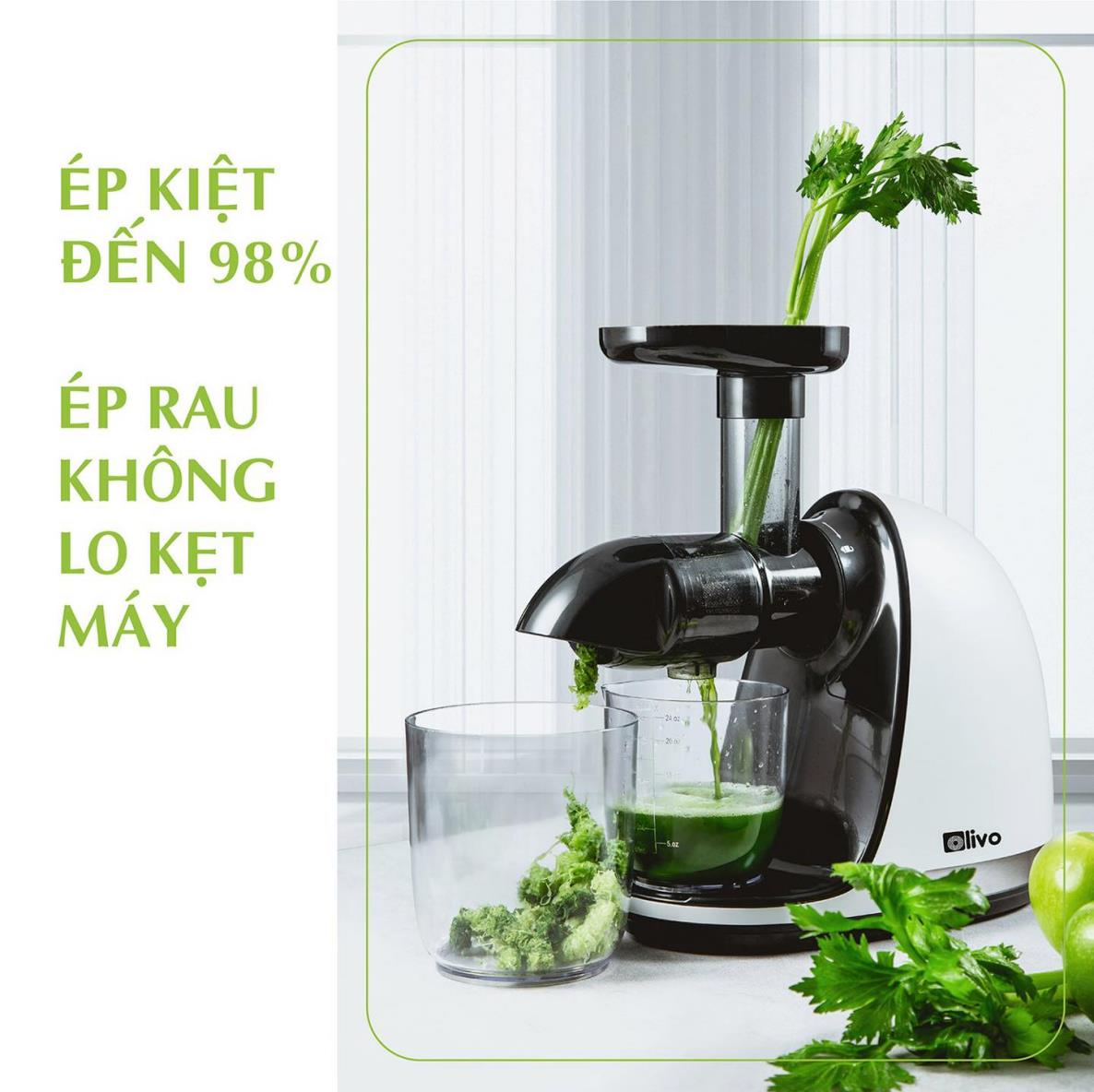 Olivo SJ22 ép rau không lo kẹt máy.