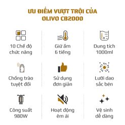 Máy Xay Nấu Đa Năng OLIVO CB2000 2