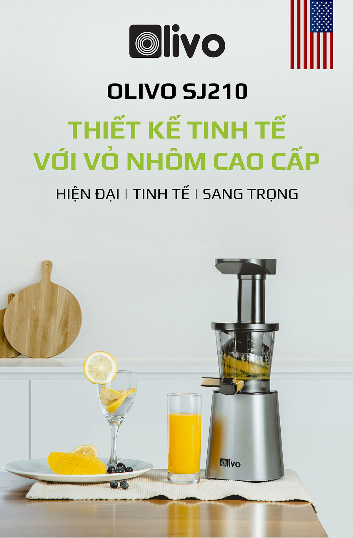 Máy Ép Chậm OLIVO SJ210