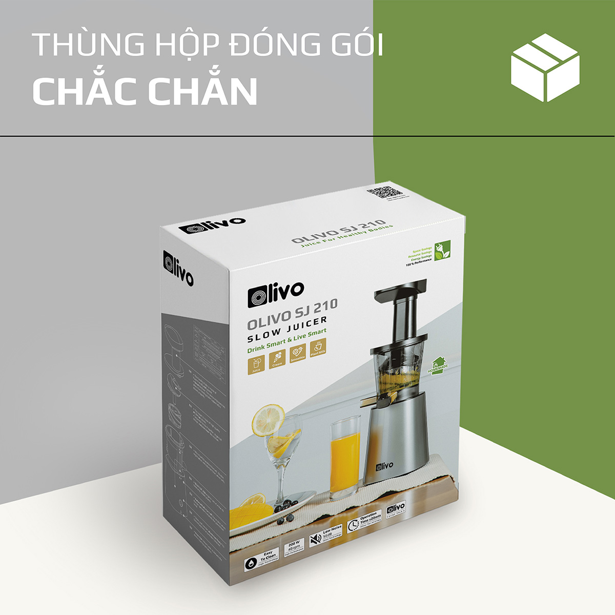 Máy Ép Chậm OLIVO SJ210
