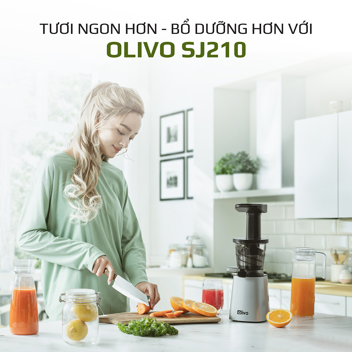 Máy Ép Chậm OLIVO SJ210
