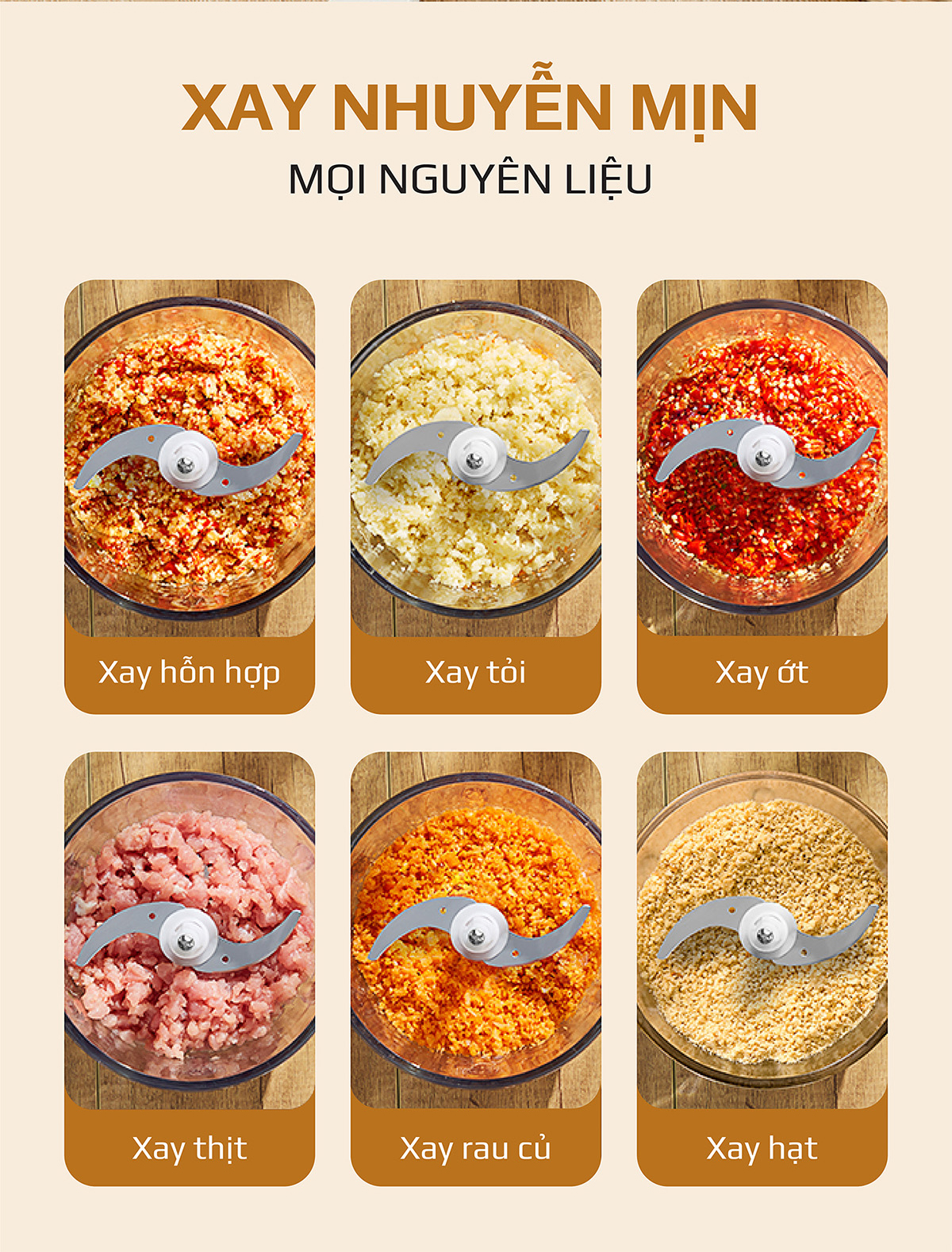 Máy Xay Thực Phẩm Đa Năng OLIVO FC21