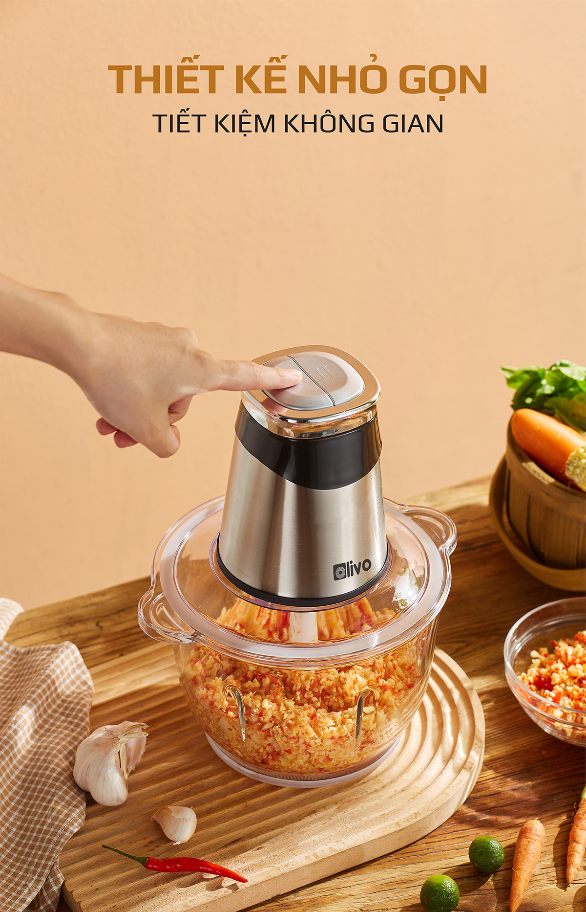 Máy Xay Thực Phẩm Đa Năng OLIVO FC21