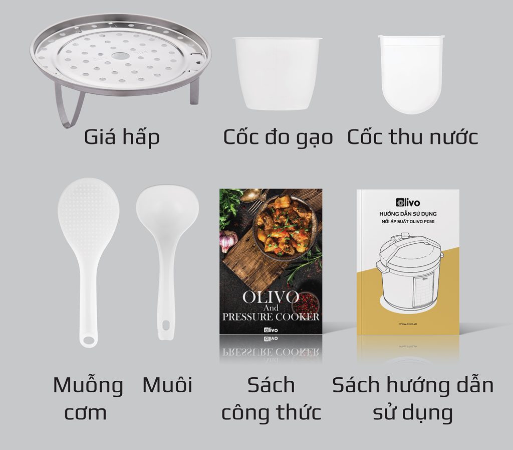 Nồi Áp Suất Điện Đa Năng OLIVO PC60