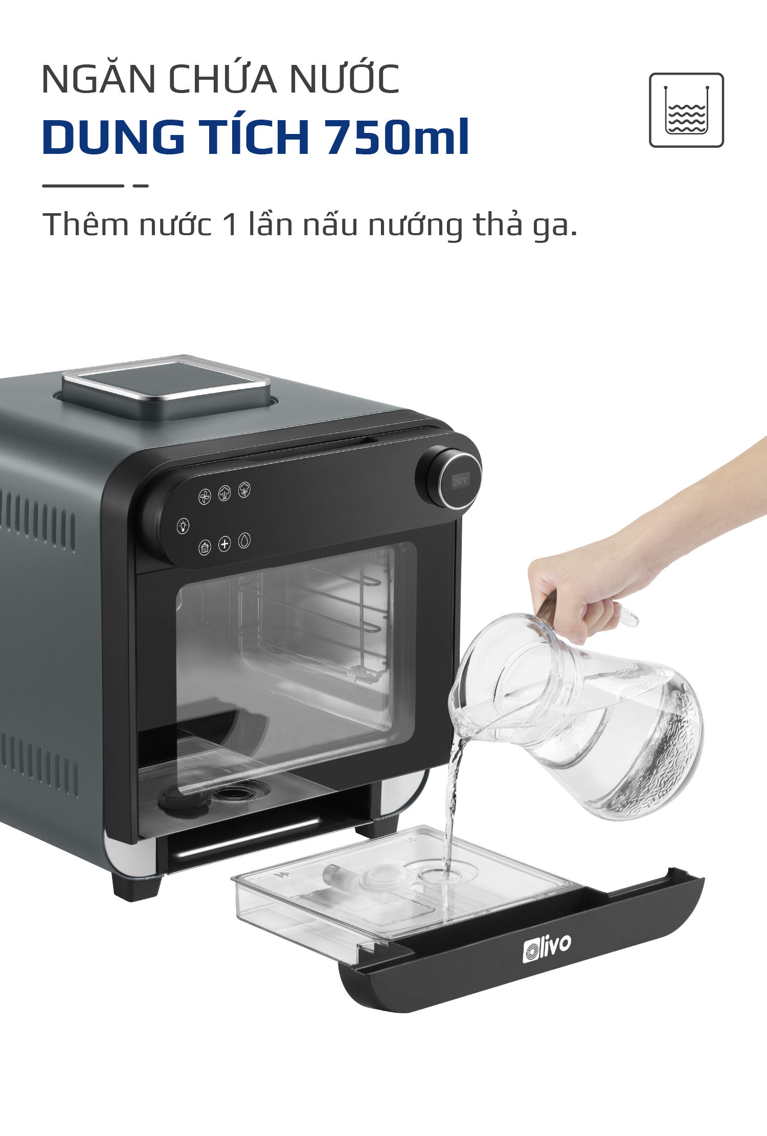 Nồi chiên hơi nước olivo sf15-12