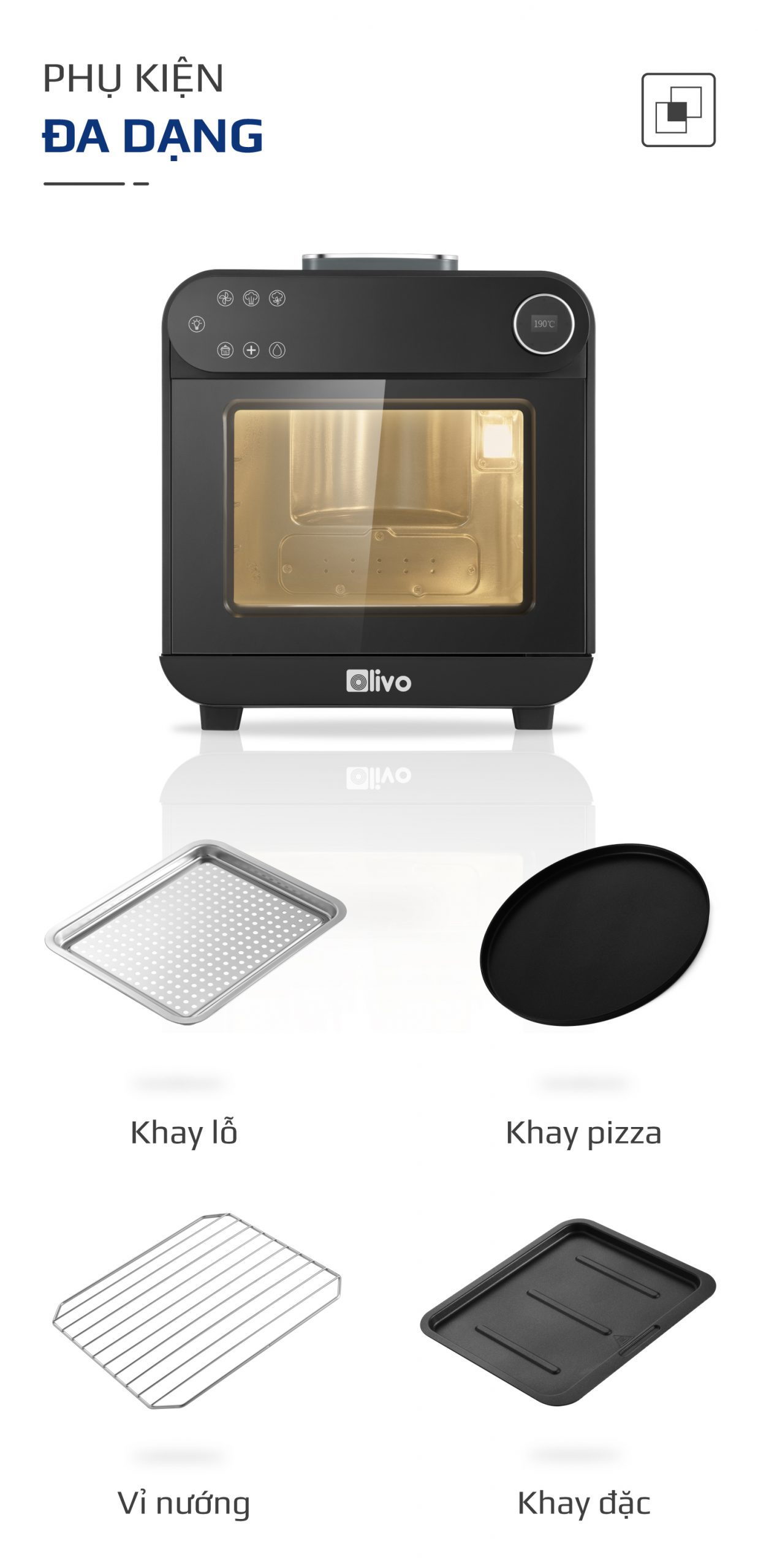 Nồi chiên hơi nước olivo sf15-18