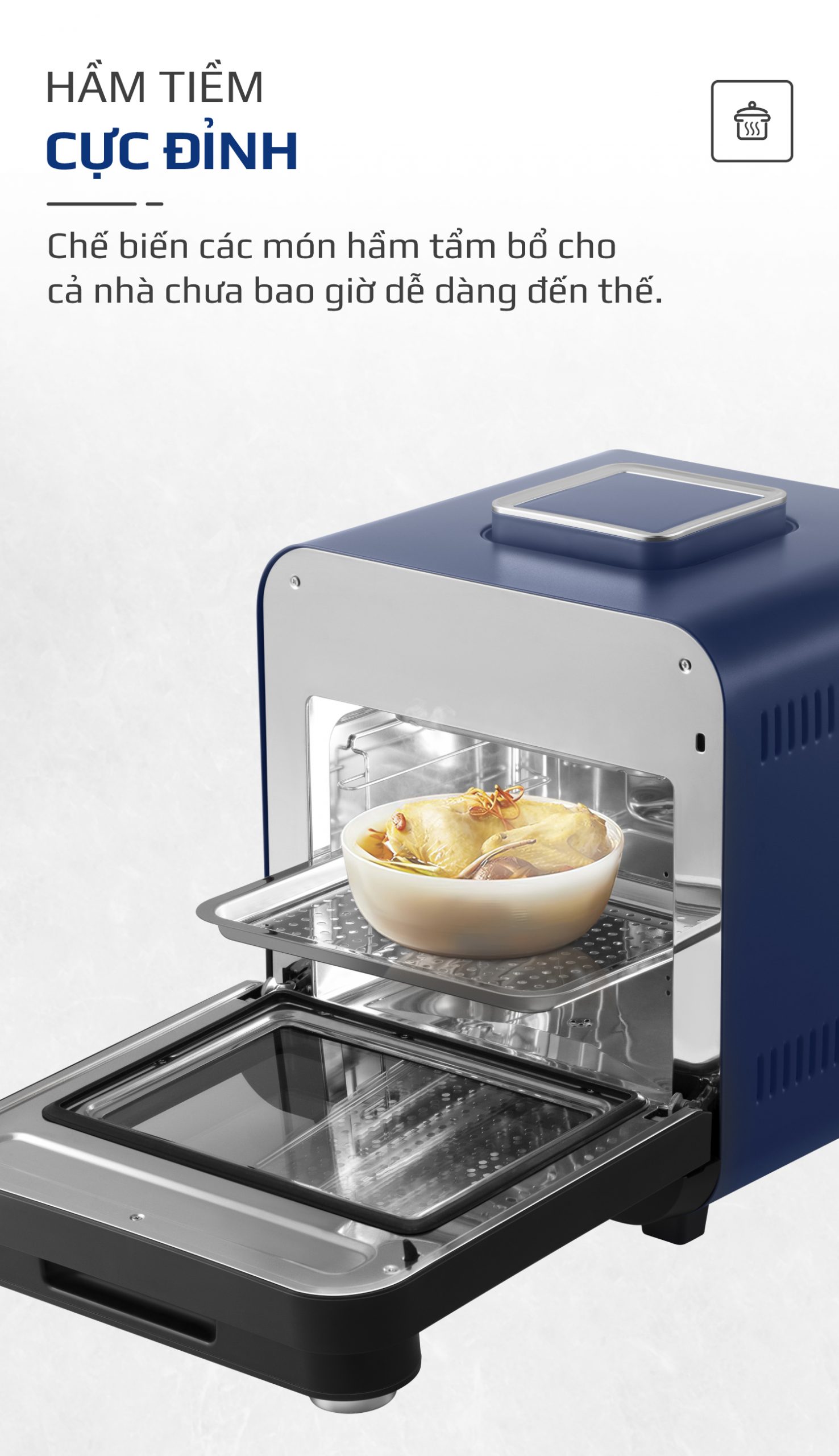 Nồi chiên hơi nước olivo sf15-8