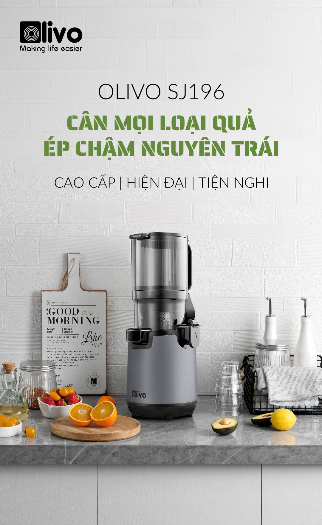 Máy Ép Chậm OLIVO SJ196