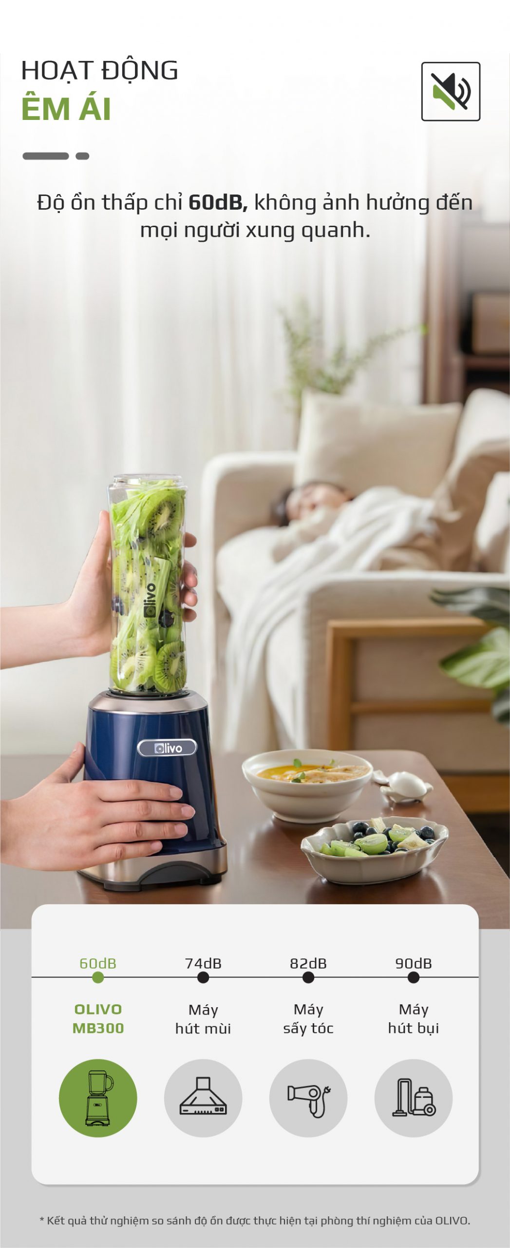 Máy Xay Sinh Tố OLIVO MB300