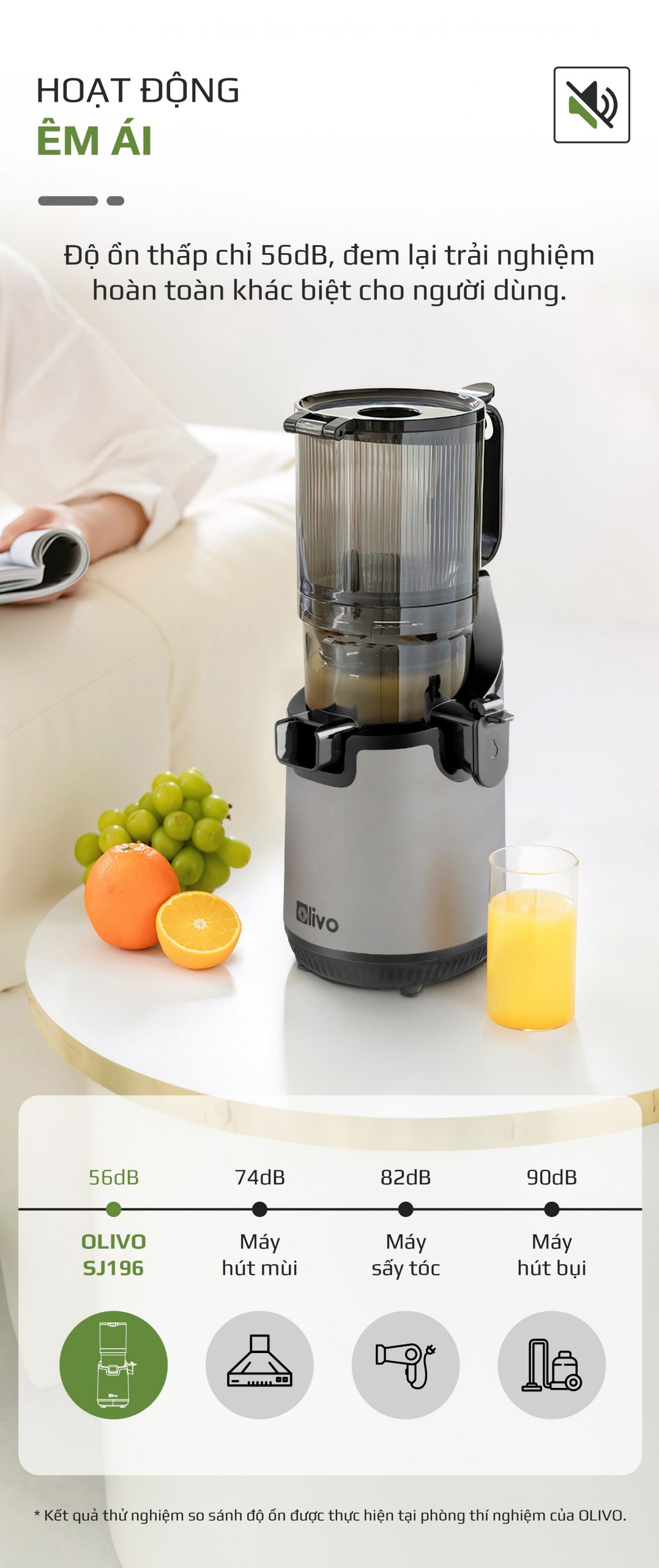 Máy Ép Chậm OLIVO SJ196