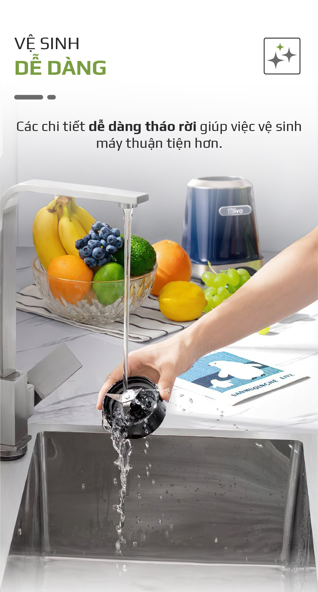 Máy Xay Sinh Tố OLIVO MB300