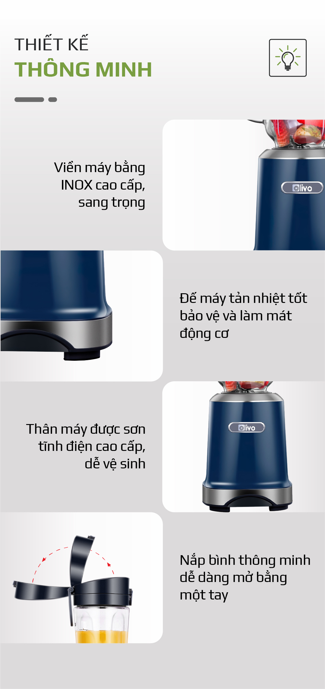 Máy Xay Sinh Tố OLIVO MB300