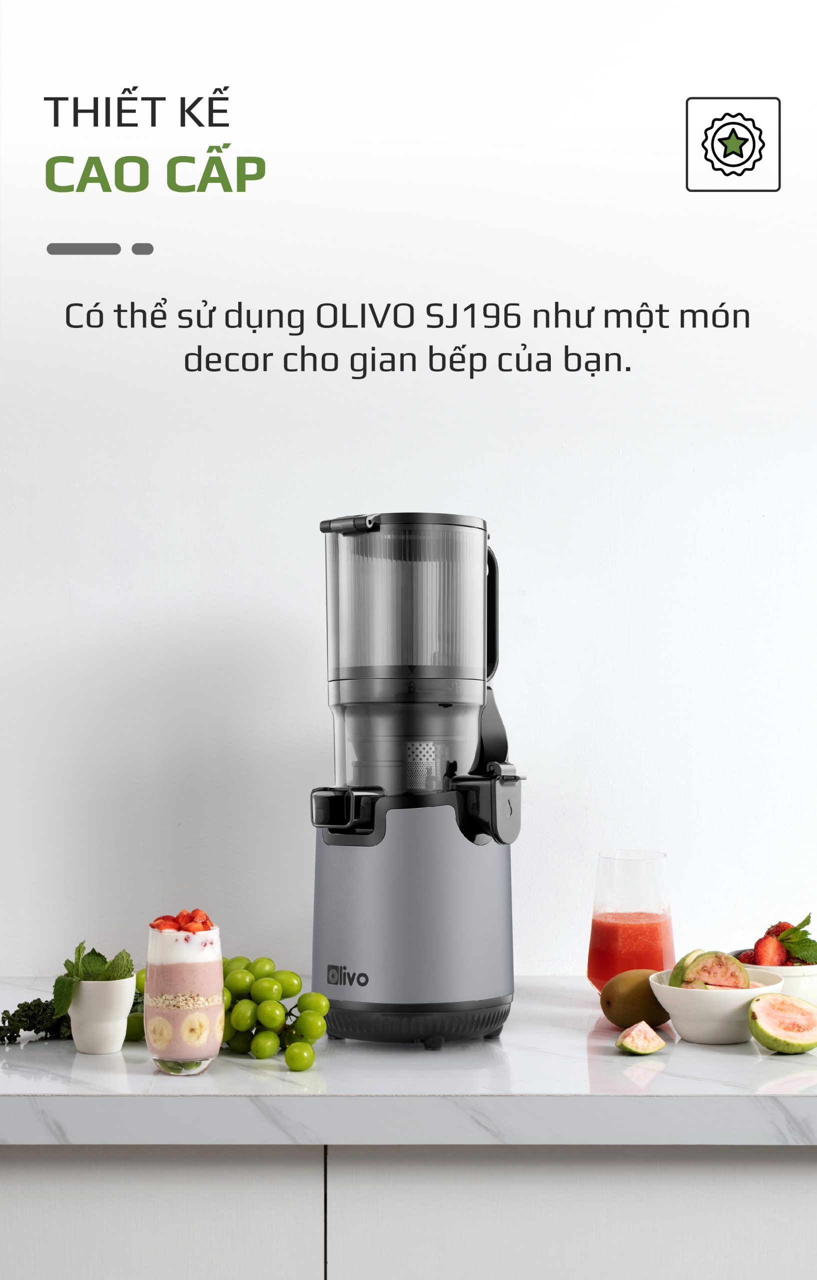 Máy Ép Chậm OLIVO SJ196