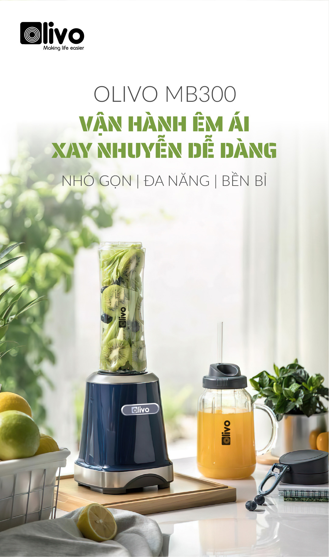 Máy Xay Sinh Tố OLIVO MB300