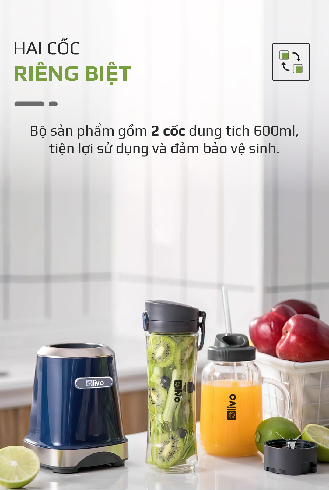 Máy Xay Sinh Tố OLIVO MB300