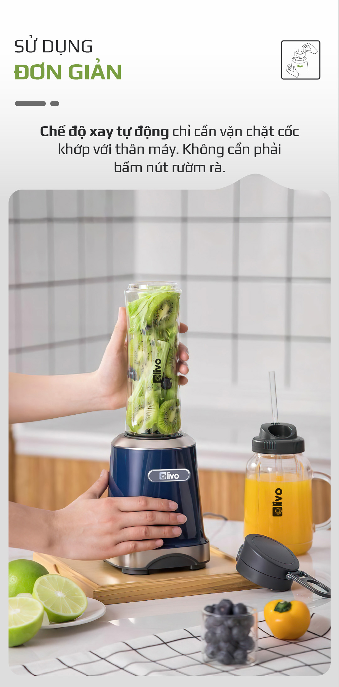 Máy Xay Sinh Tố OLIVO MB300