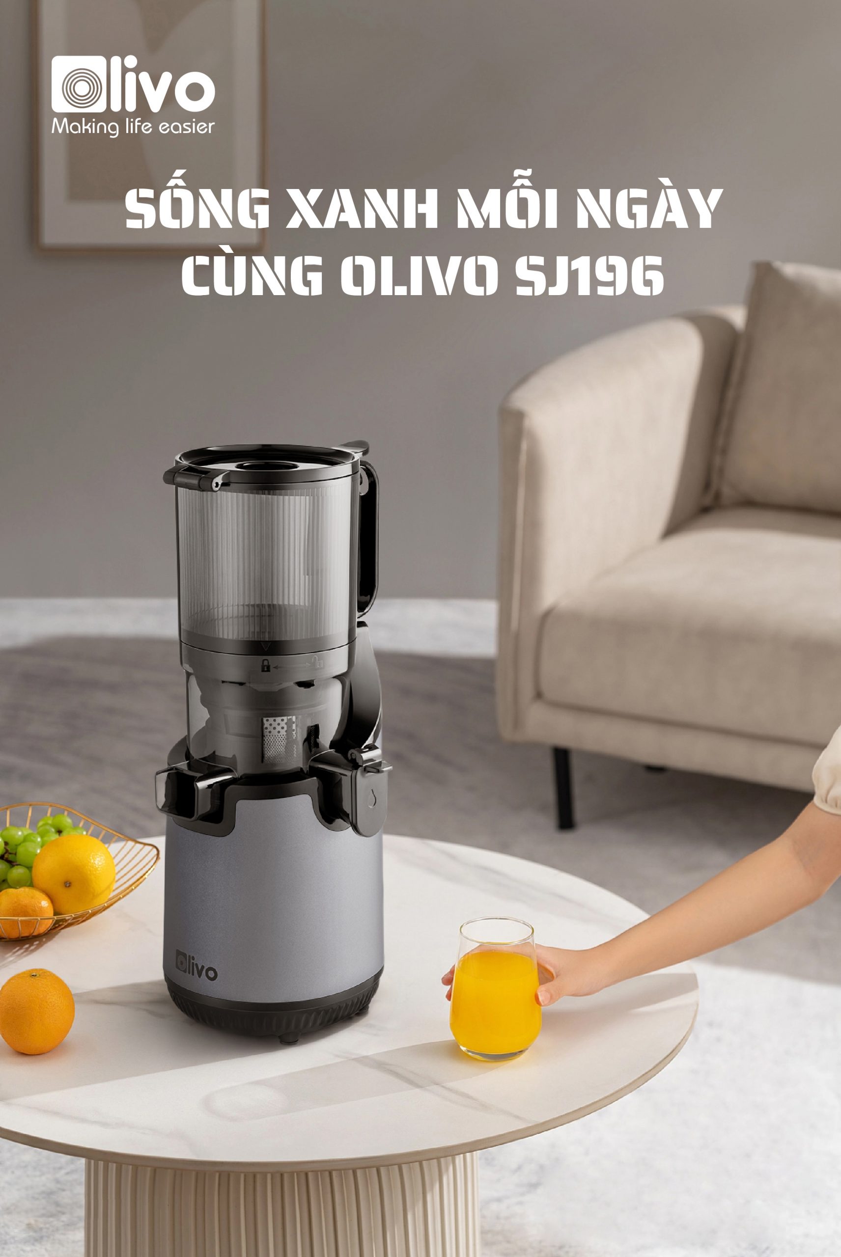 Máy Ép Chậm OLIVO SJ196