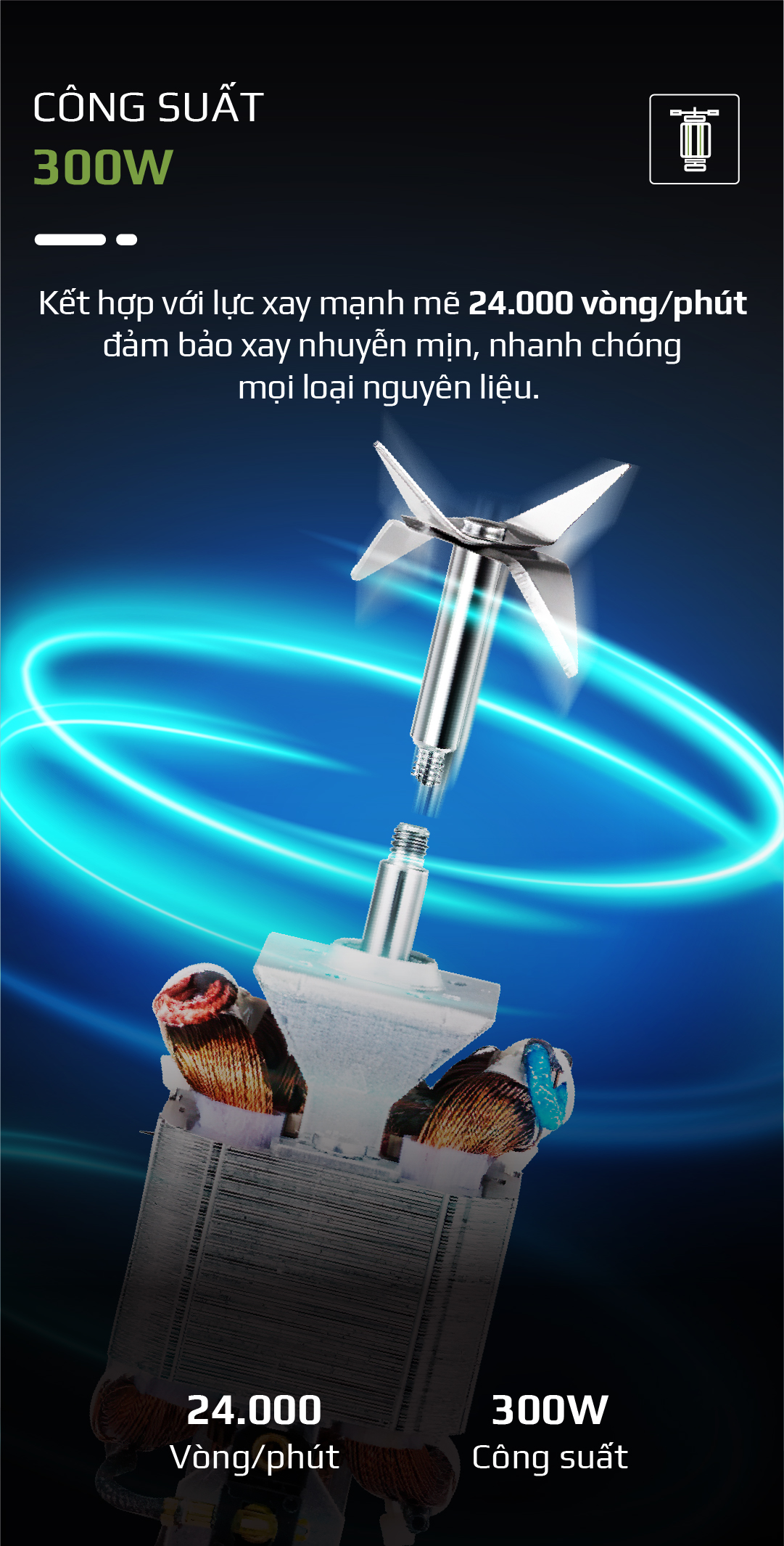 Máy Xay Sinh Tố OLIVO MB300