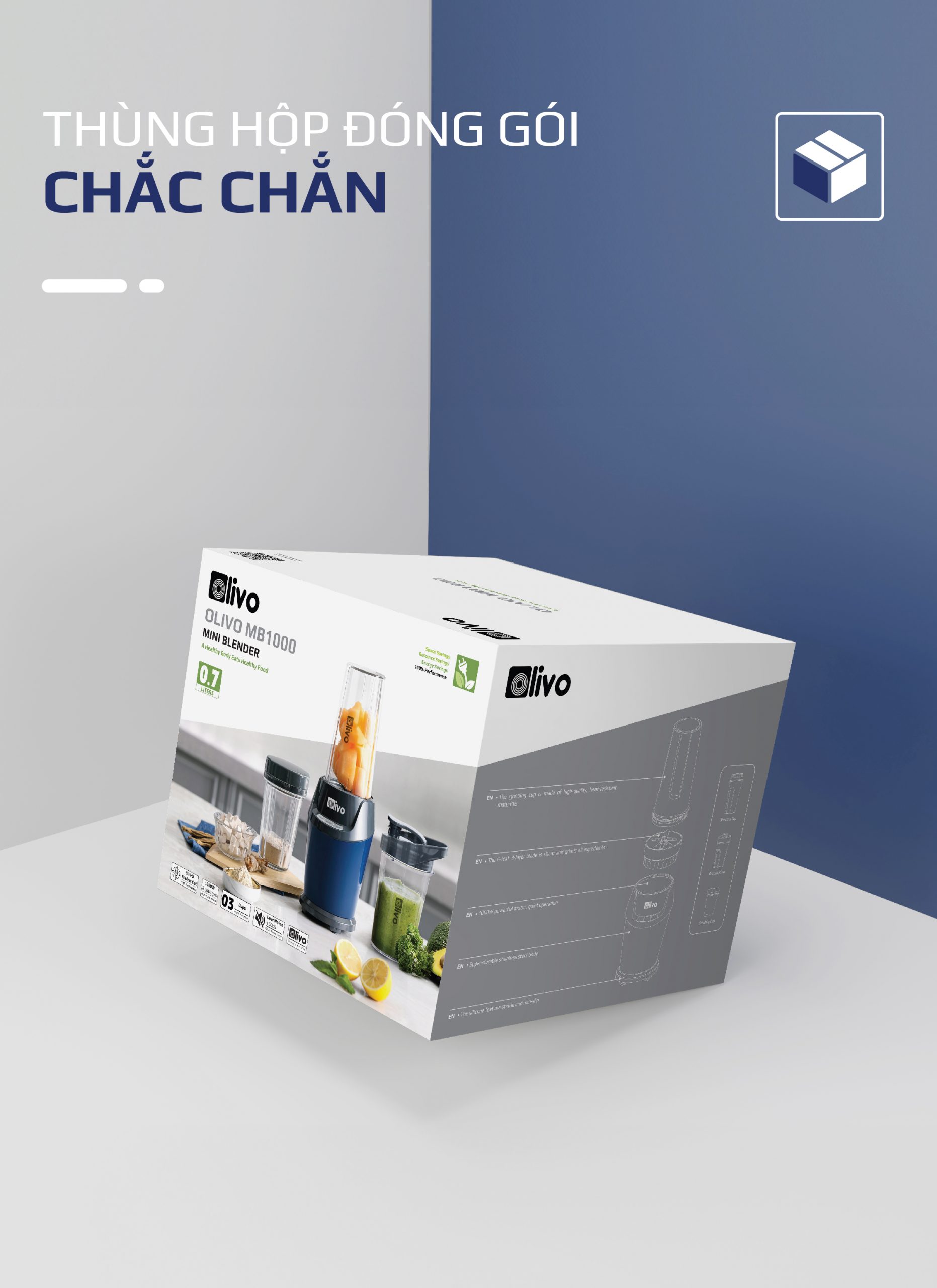 Máy Xay Sinh Tố OLIVO MB1000