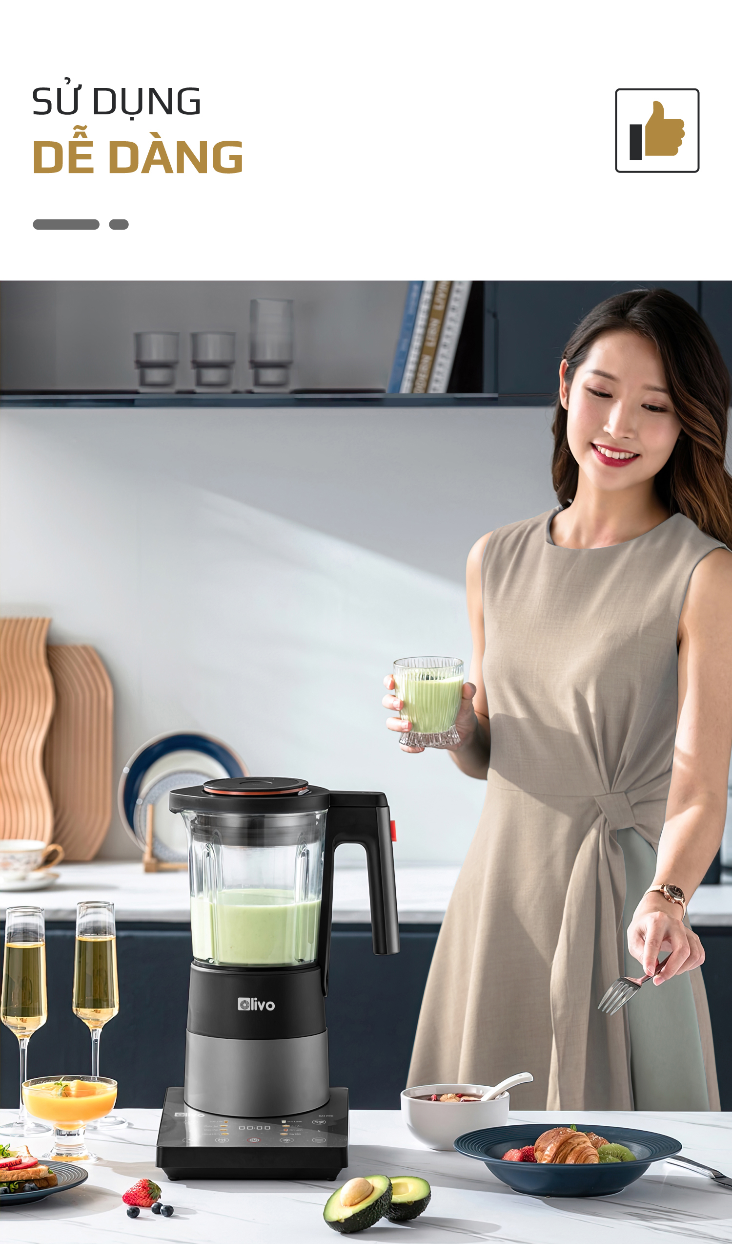 Máy Làm Sữa Hạt OLIVO X24 PRO