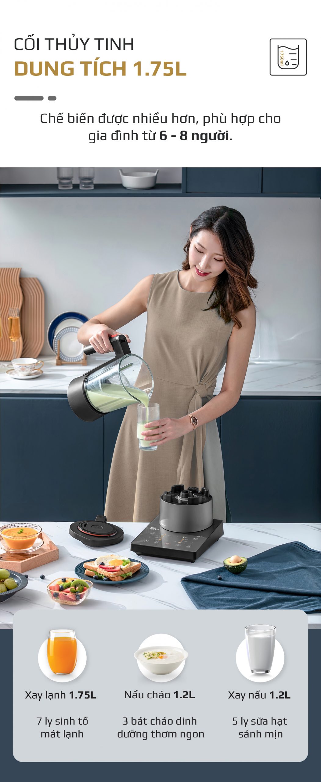 Máy Làm Sữa Hạt OLIVO X24 PRO