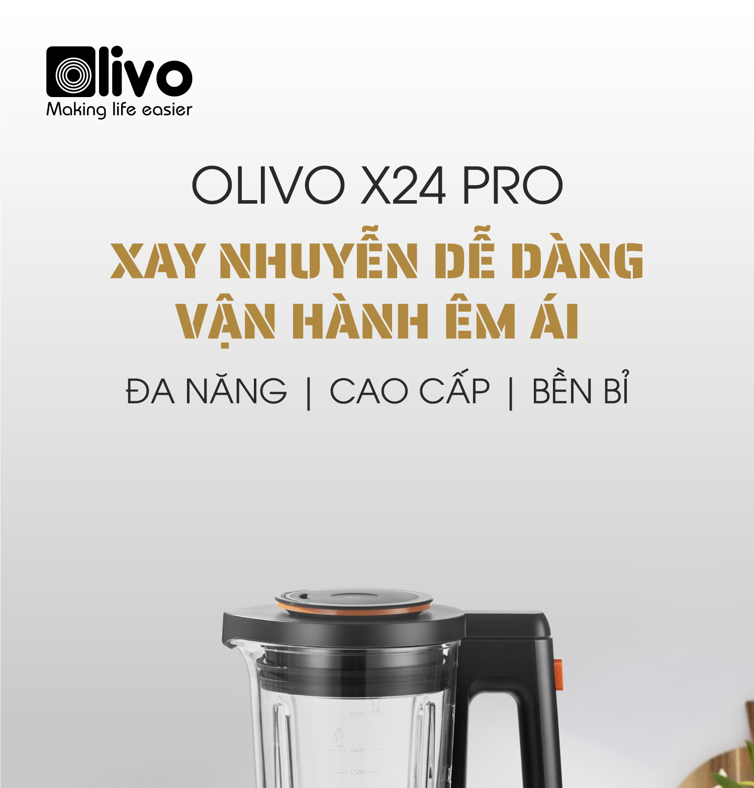 Máy Làm Sữa Hạt OLIVO X24 PRO