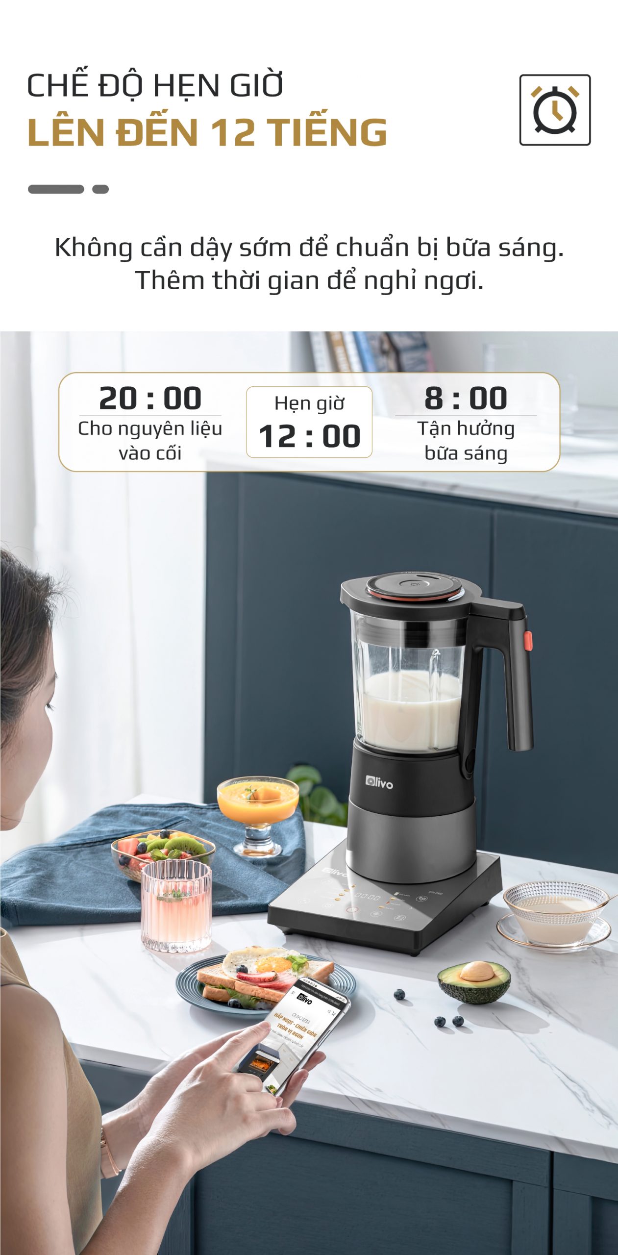 Máy Làm Sữa Hạt OLIVO X24 PRO