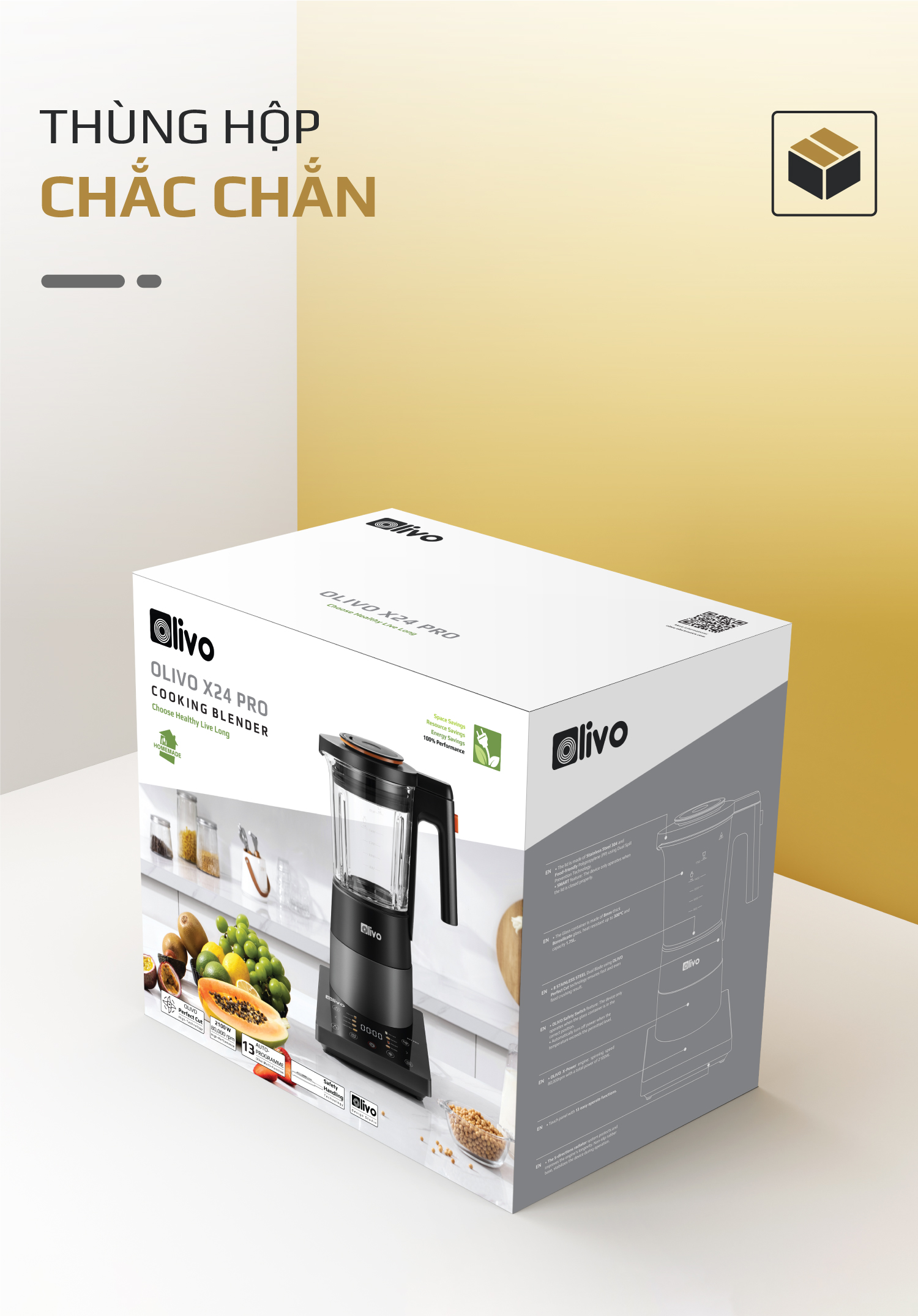 Máy Làm Sữa Hạt OLIVO X24 PRO