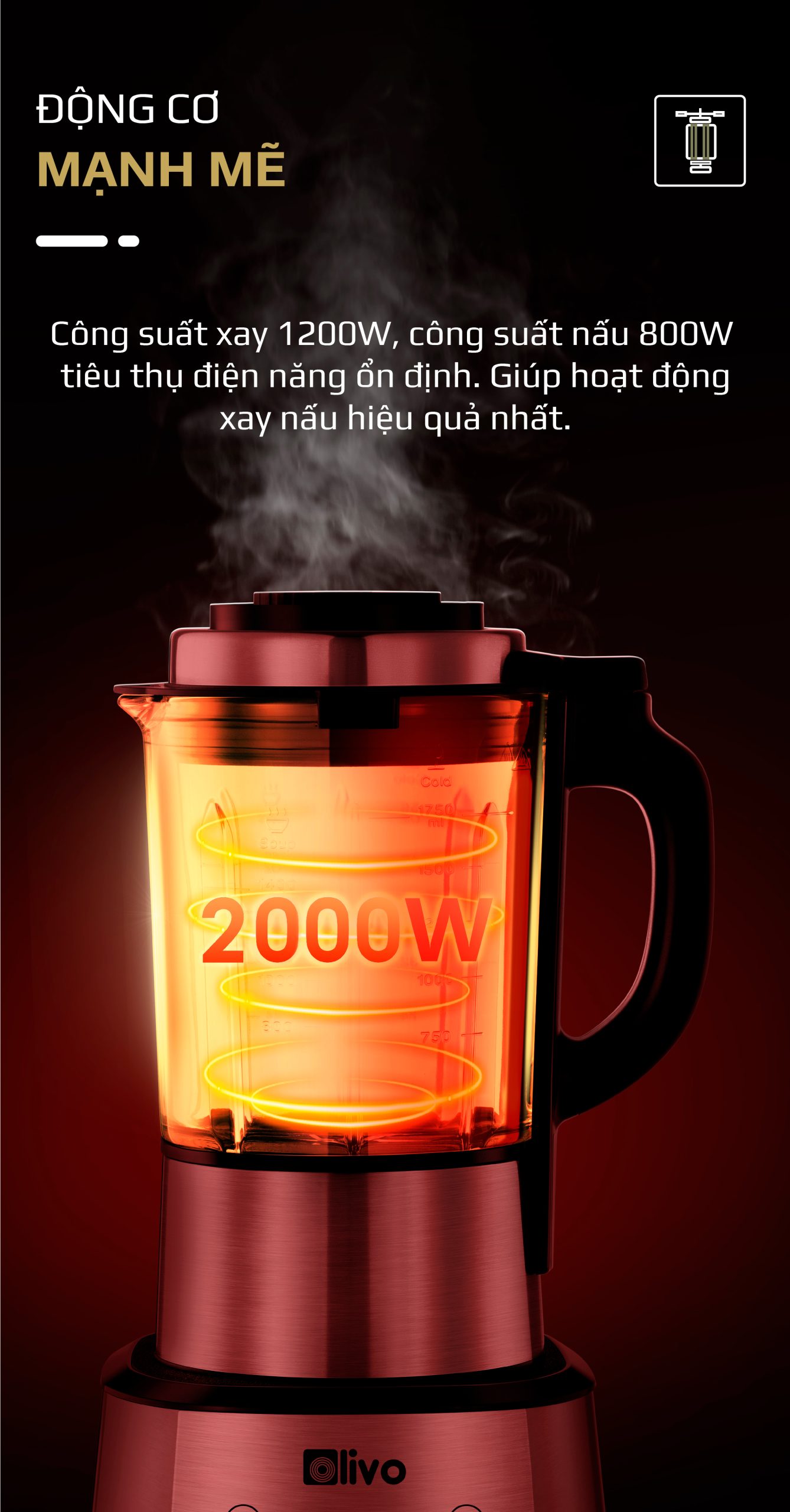 Máy Làm Sữa Hạt OLIVO X20 PLUS