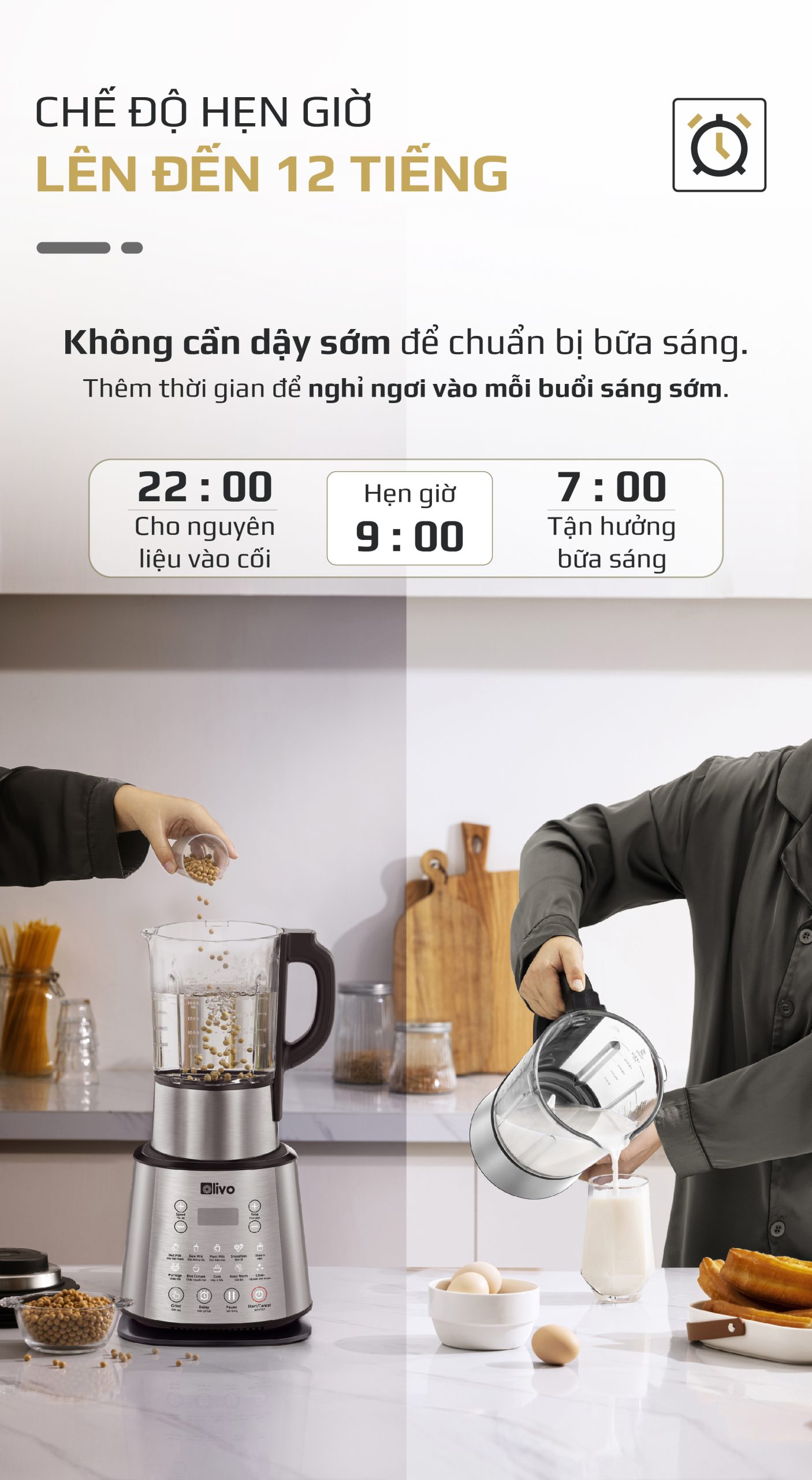 Máy Làm Sữa Hạt OLIVO X20 PLUS