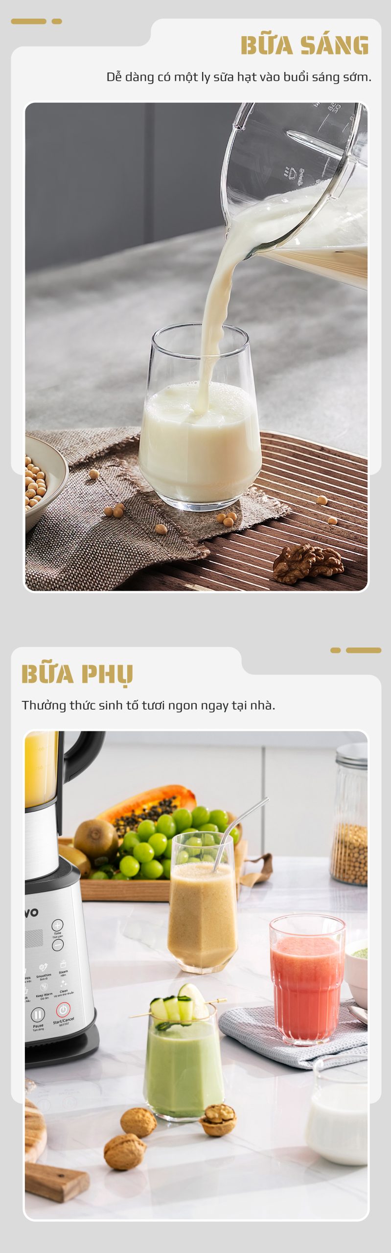 Máy Làm Sữa Hạt OLIVO X20 PLUS