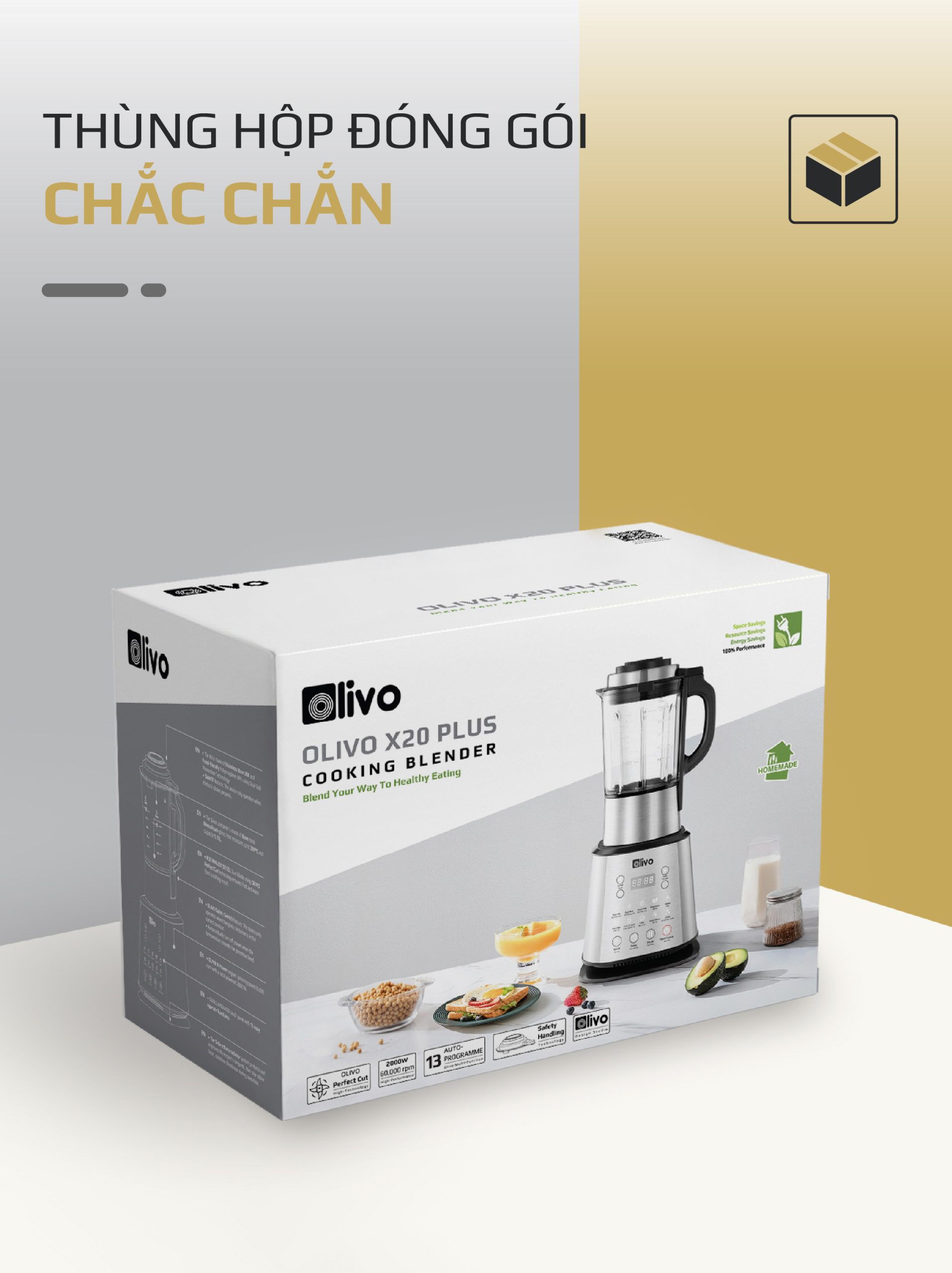 Máy Làm Sữa Hạt OLIVO X20 PLUS