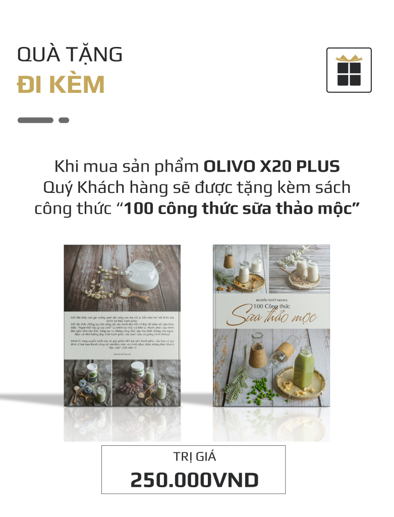 Máy Làm Sữa Hạt OLIVO X20 PLUS