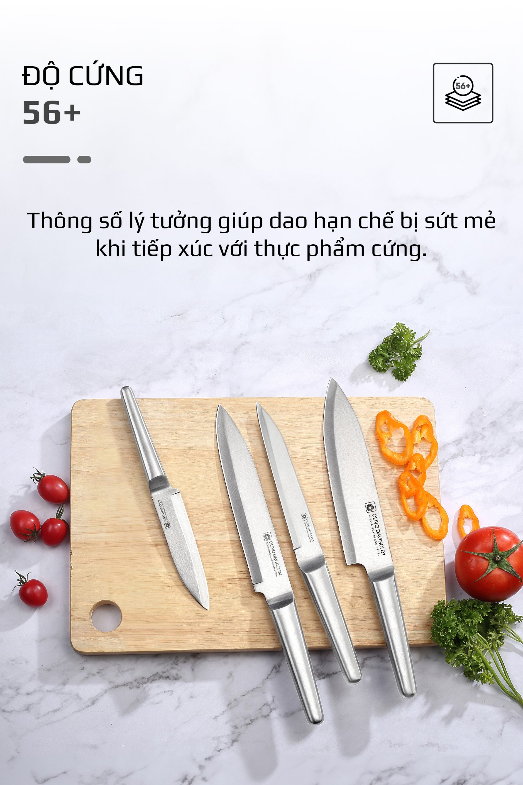 Bộ Dao 3 Món OLIVO DAVINCI