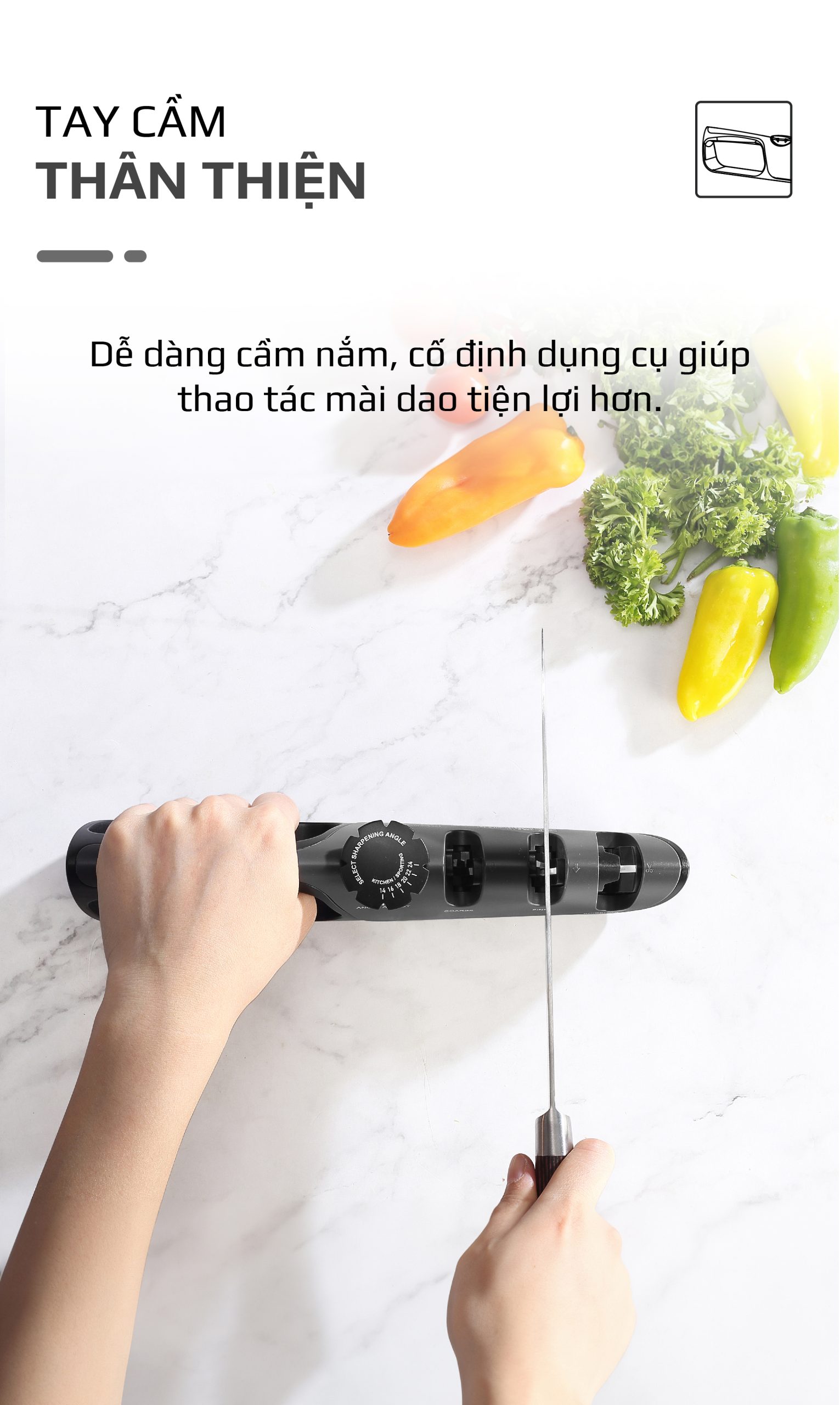 Dụng Cụ Mài Dao Kéo OLIVO KS1