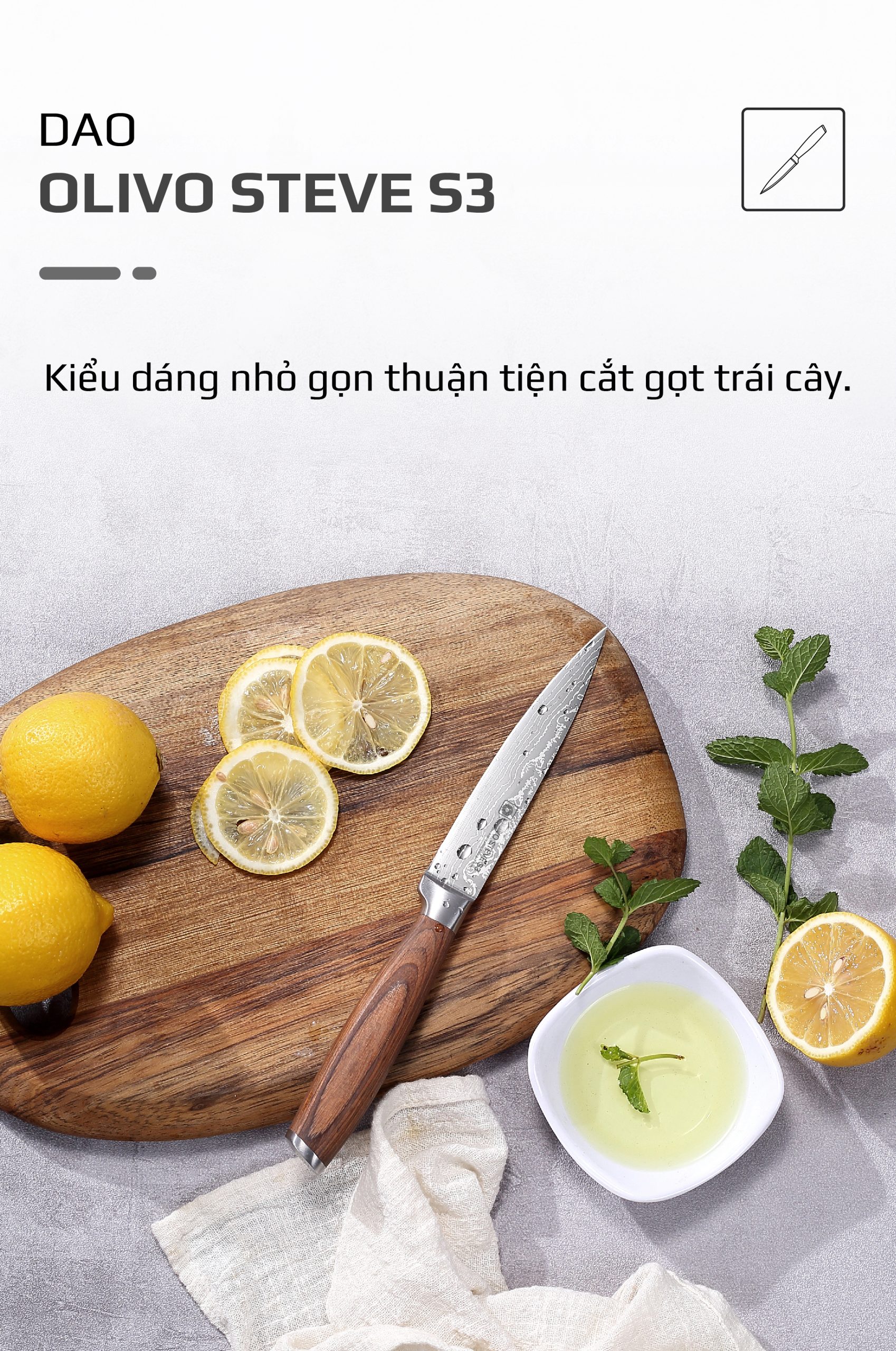 Bộ Dao 4 Món OLIVO STEVE
