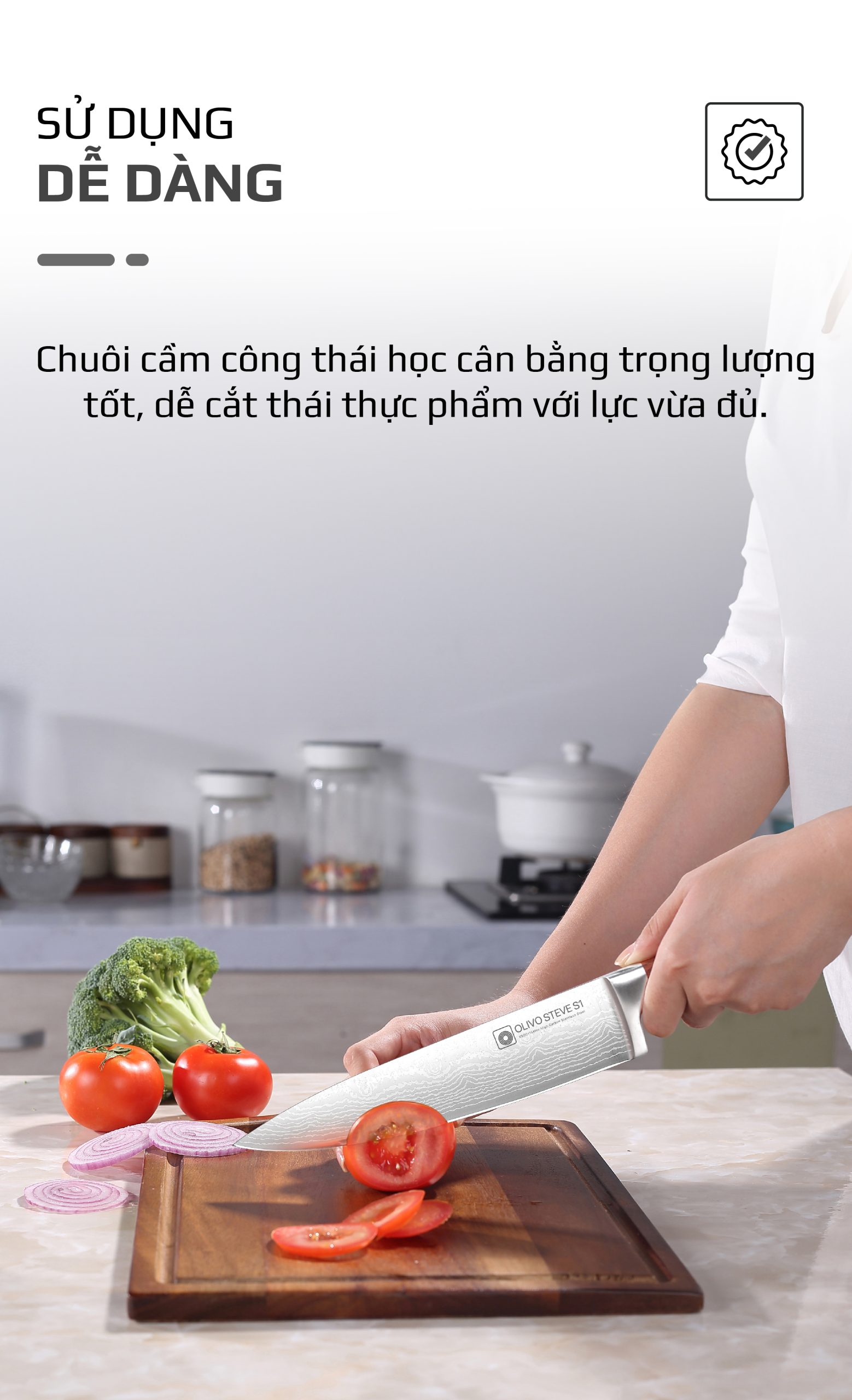 Bộ Dao 4 Món OLIVO STEVE