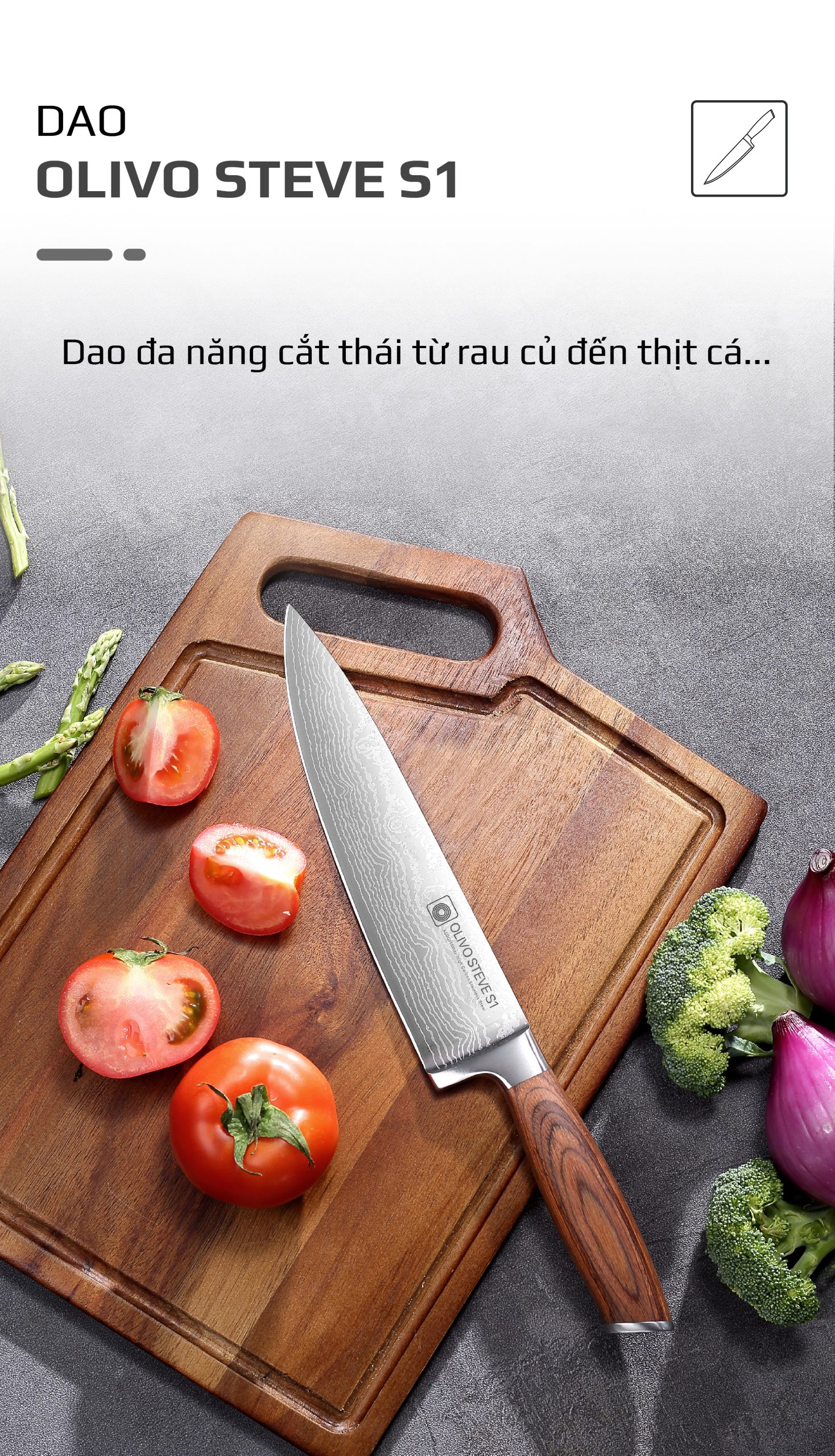 Bộ Dao 4 Món OLIVO STEVE