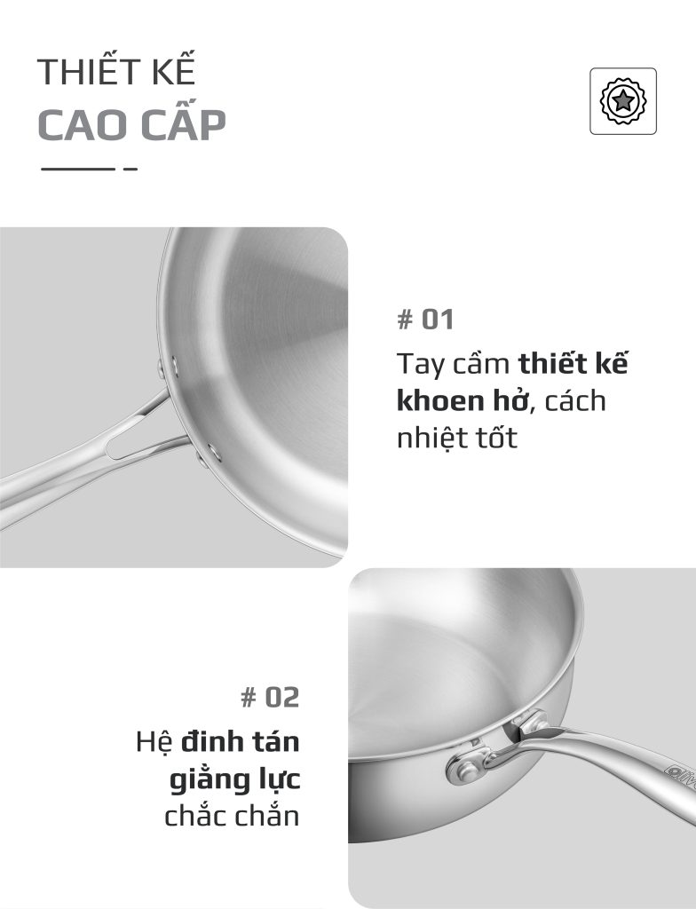 CHẢO INOX OLIVO STEVE 2685