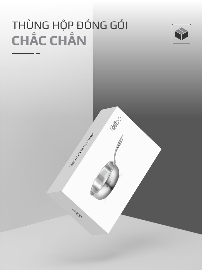 CHẢO INOX OLIVO STEVE 2685